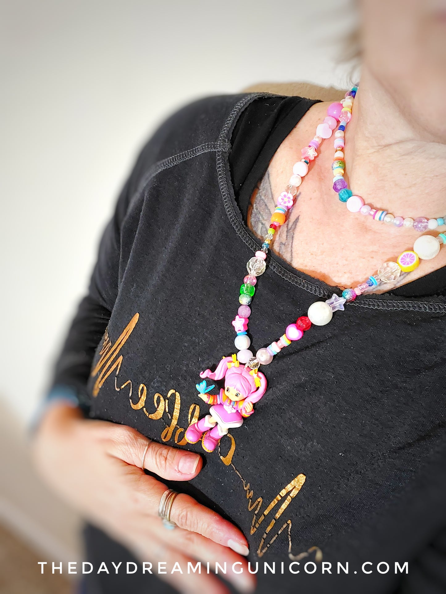 Dreamy jewelry by The Daydreaming Unicorn RainBow bright (Tickled Pink)