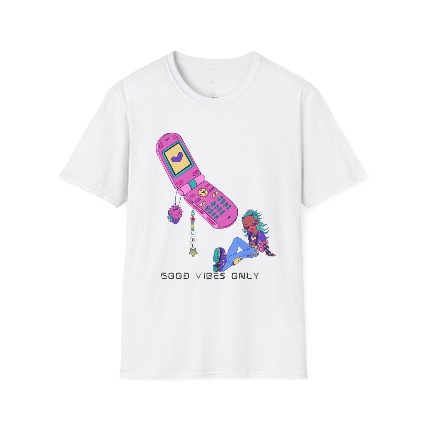 Good vibes only Y2K Retro Unisex Softstyle T-Shirt