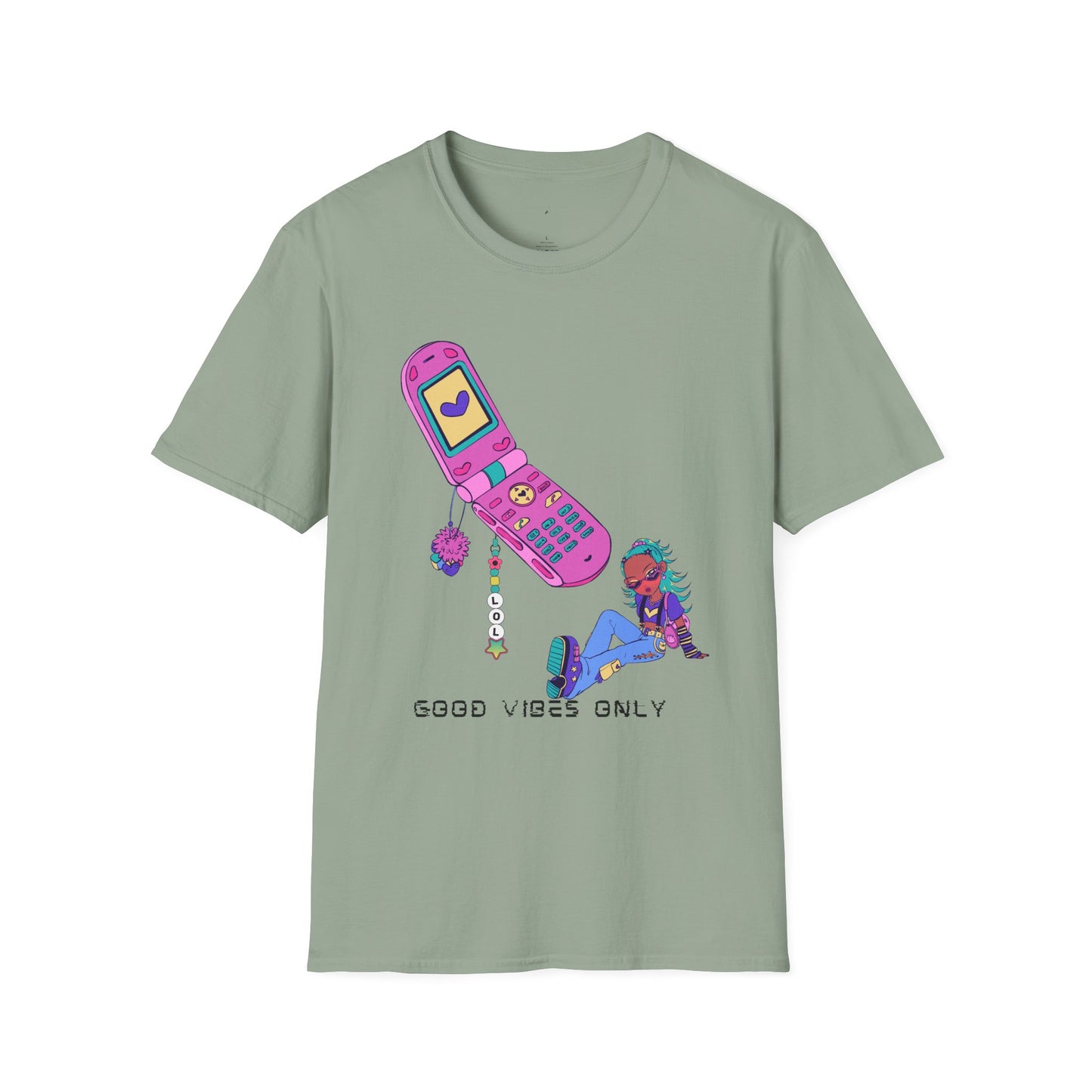 Good vibes only Y2K Retro Unisex Softstyle T-Shirt
