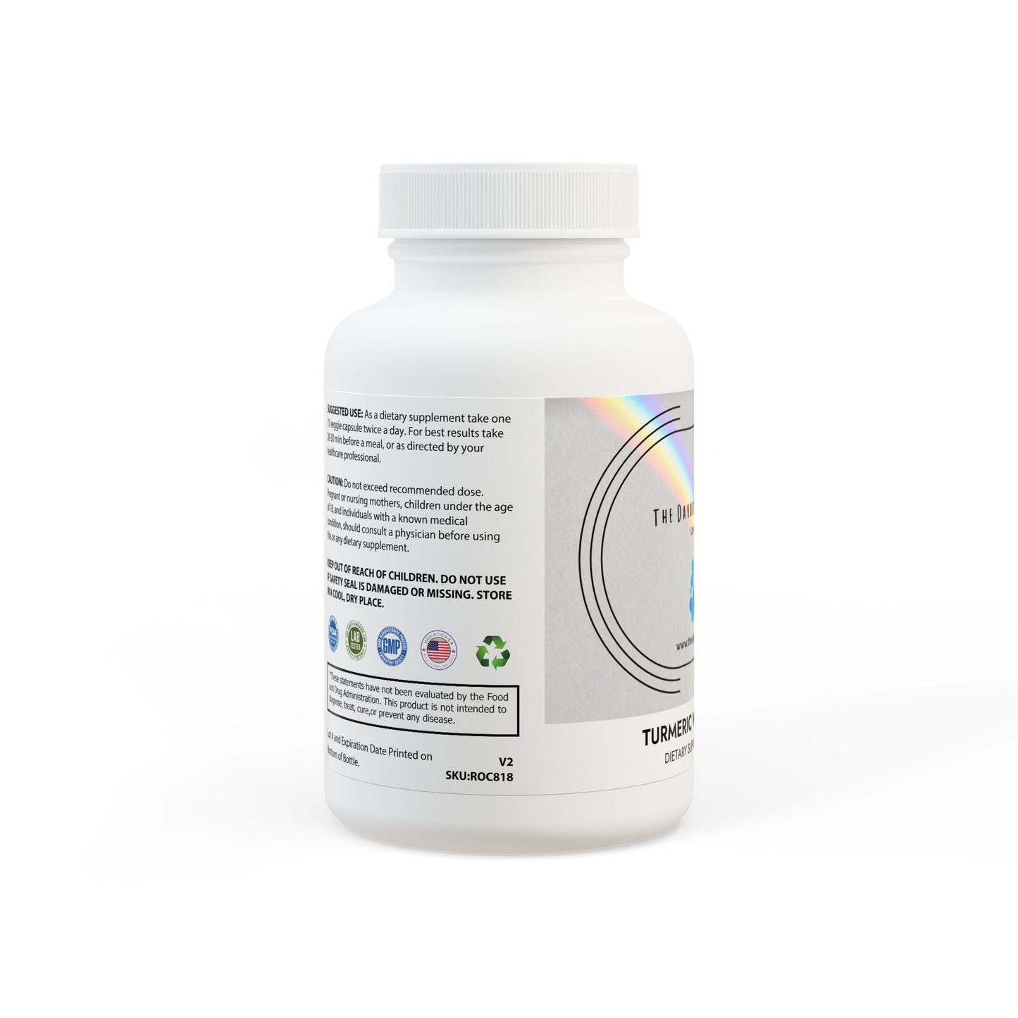 Turmeric with BioPerine® (Black Pepper Fruit Extract) Supplement (60 Capsules)