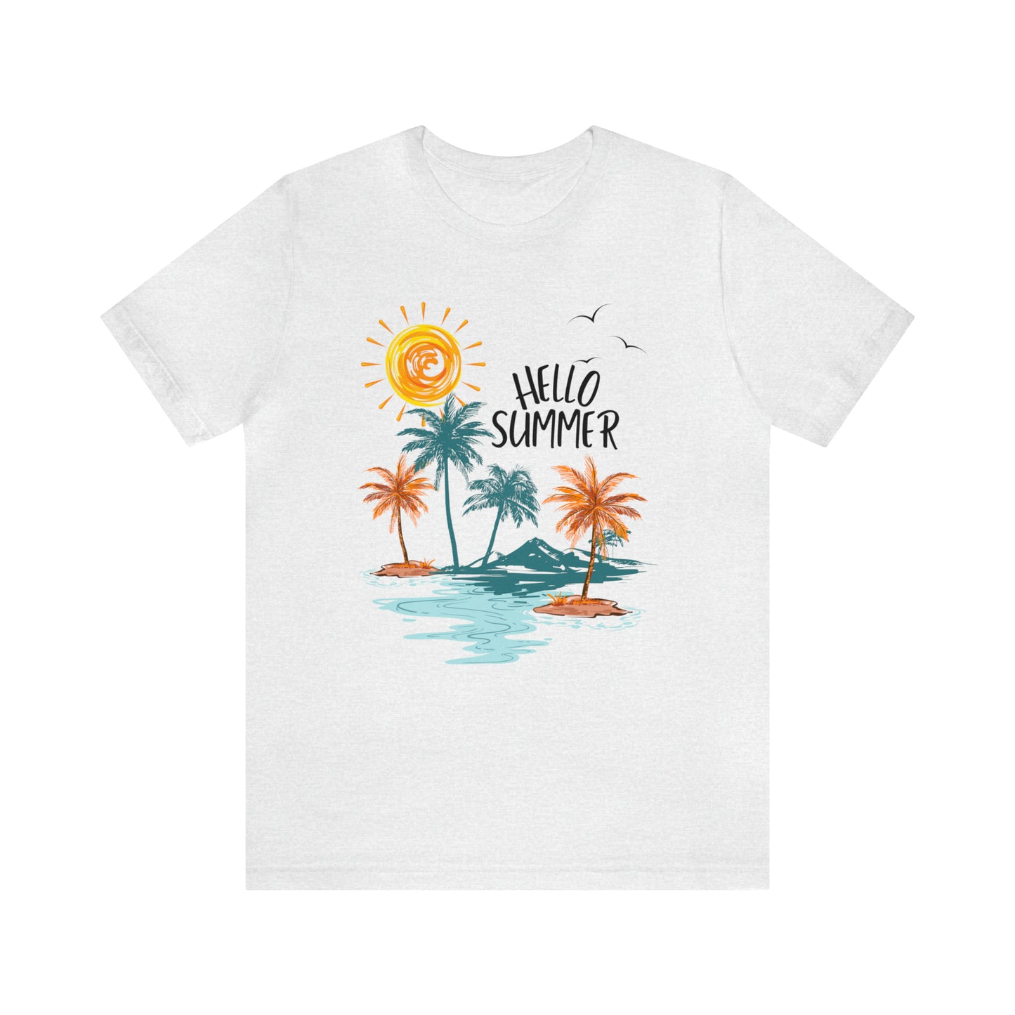 Summer Unisex Jersey Short Sleeve Tee