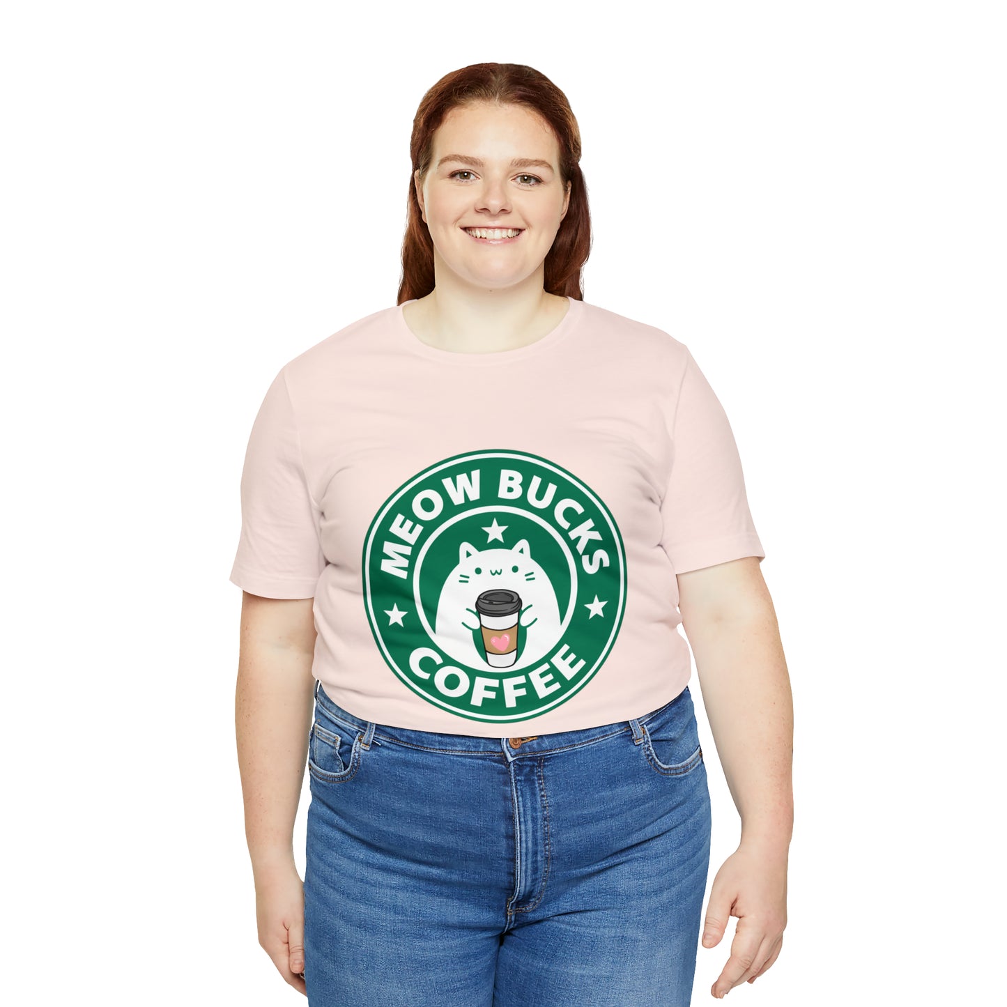 MeowBucks Coffee Unisex Jersey Short Sleeve Tee