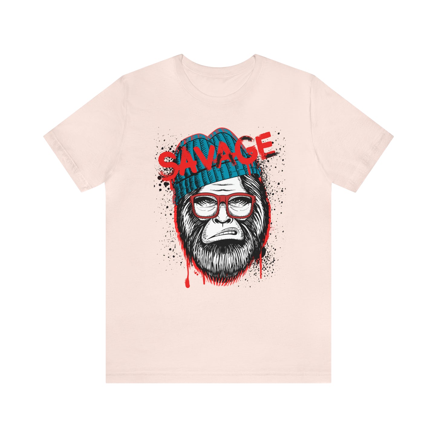 Bigfoot Savage graffiti urban Unisex Jersey Short Sleeve Tee