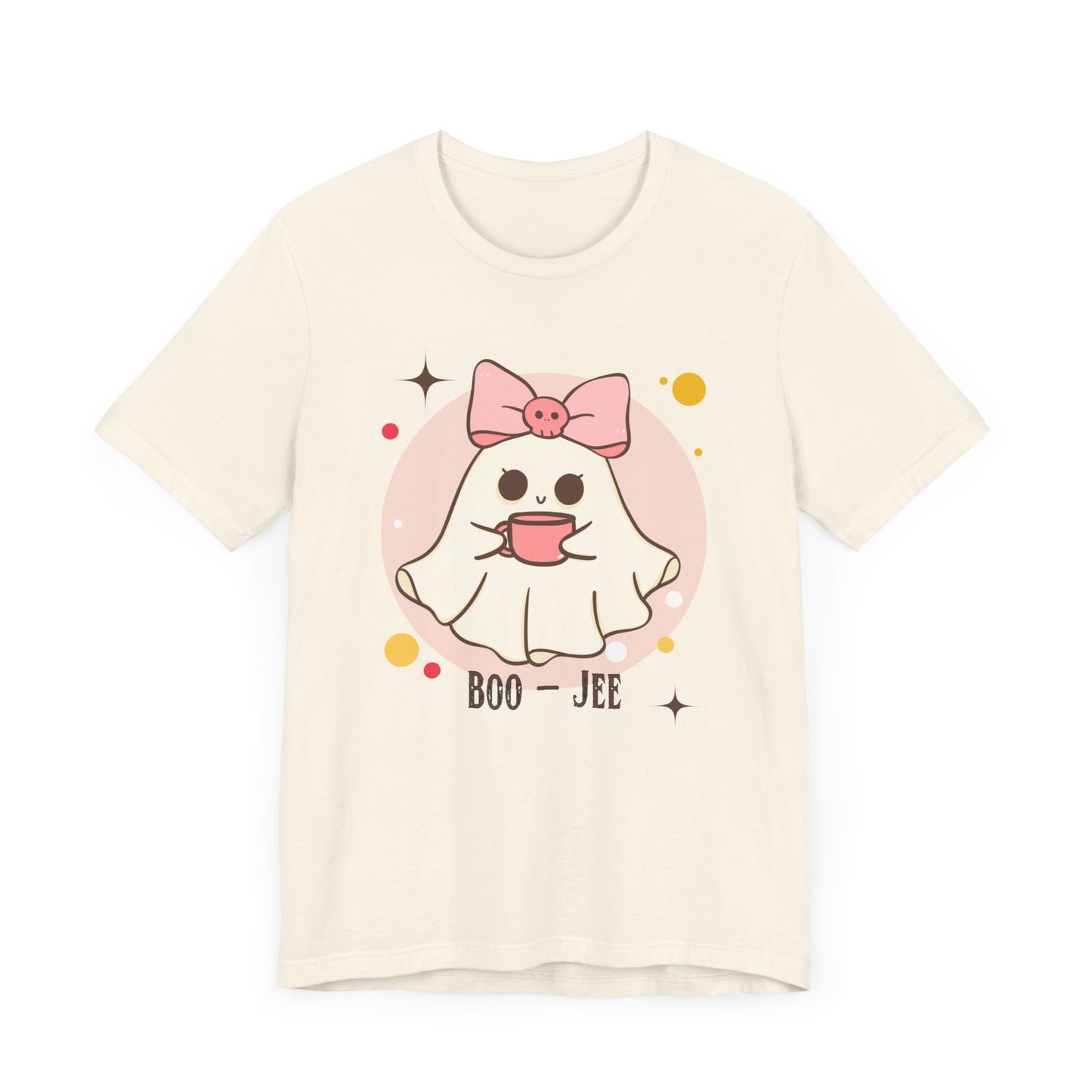 Kawaii coffee ghost Unisex Jersey Short Sleeve Tee