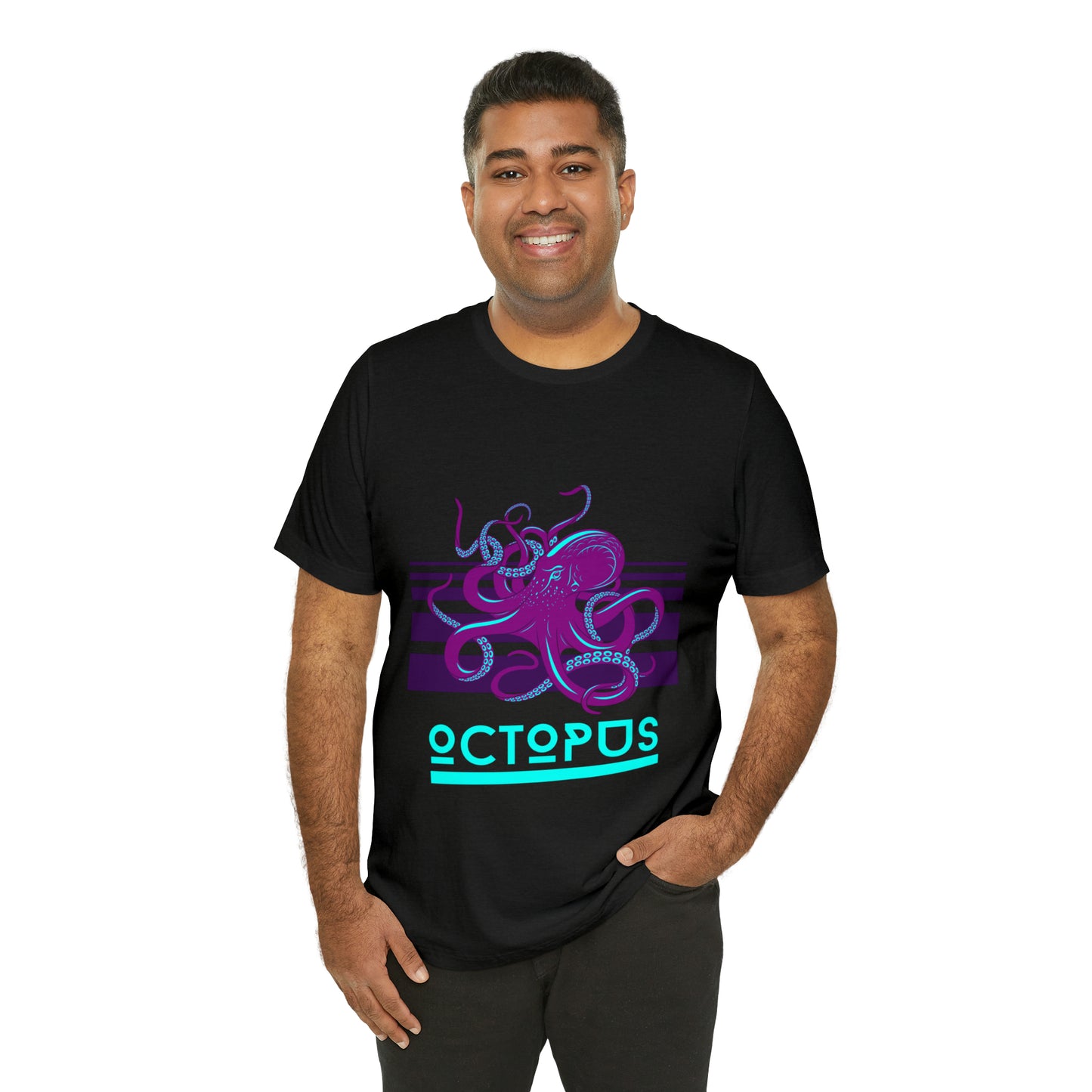 Octopus retro Unisex Jersey Short Sleeve Tee