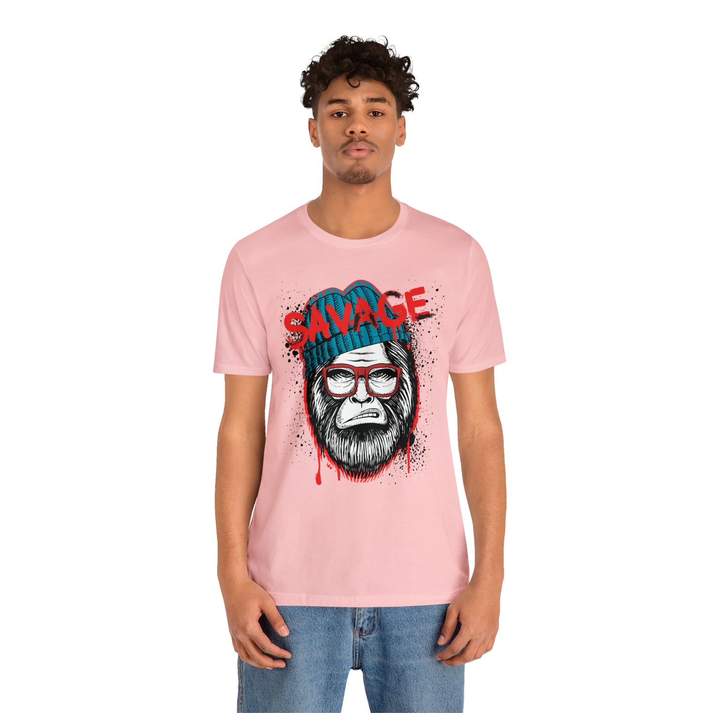 Bigfoot Savage graffiti urban Unisex Jersey Short Sleeve Tee