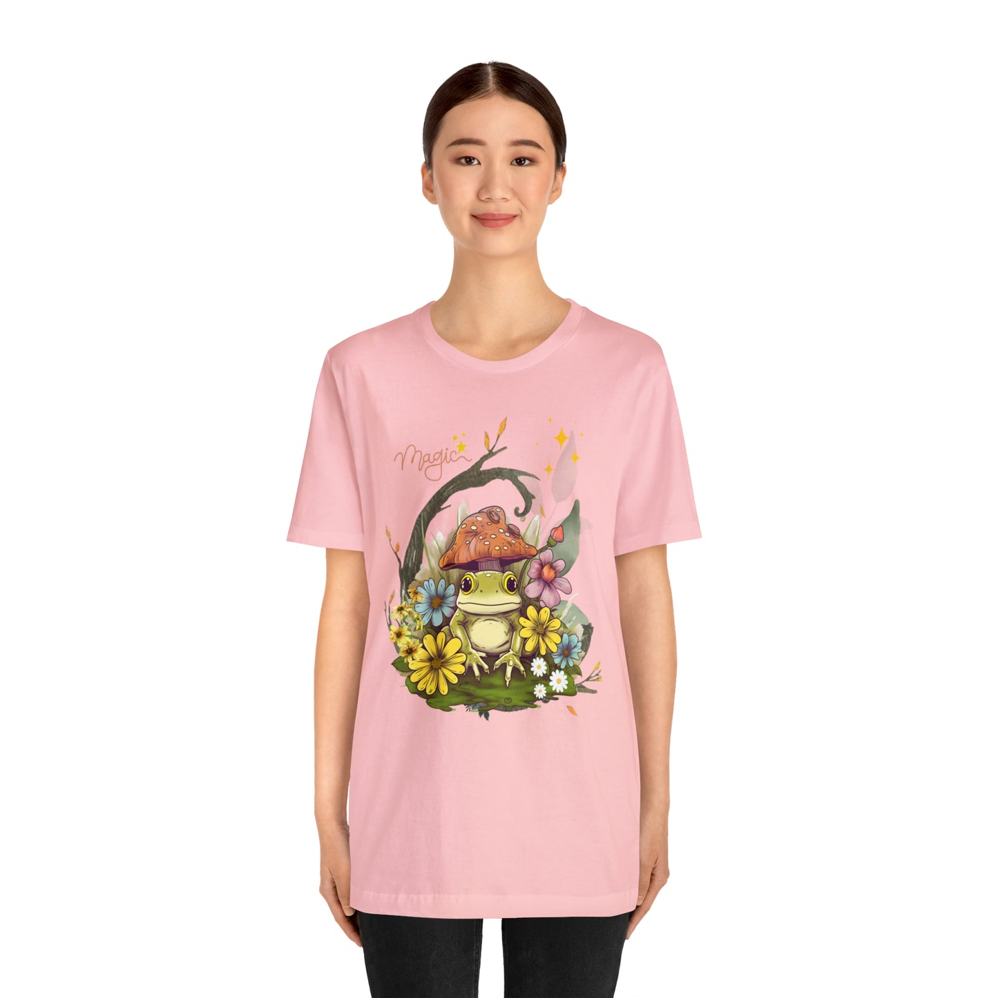 Frog magic kawaii cute Unisex Jersey Short Sleeve Tee