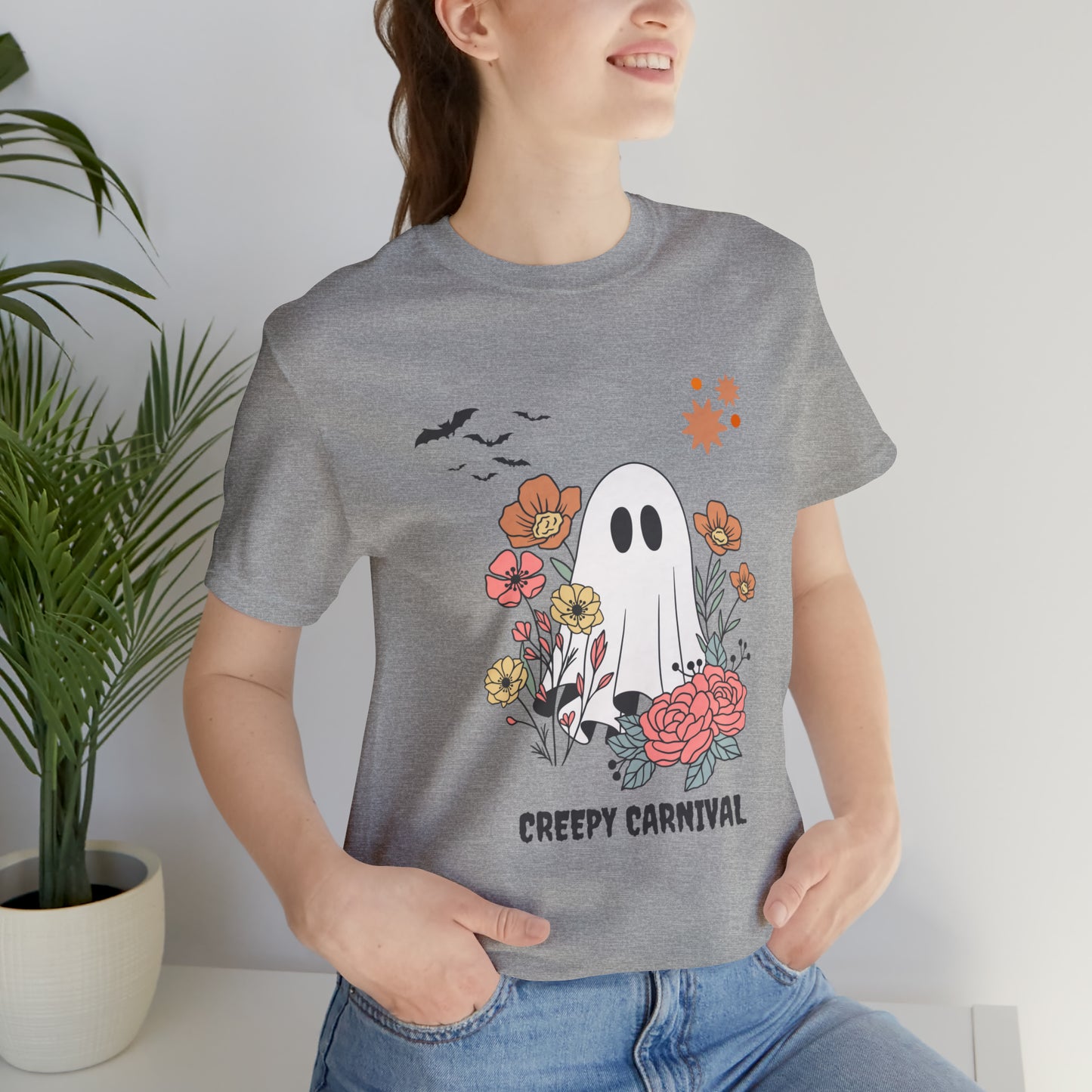 Halloween creepy carnival Unisex Jersey Short Sleeve Tee