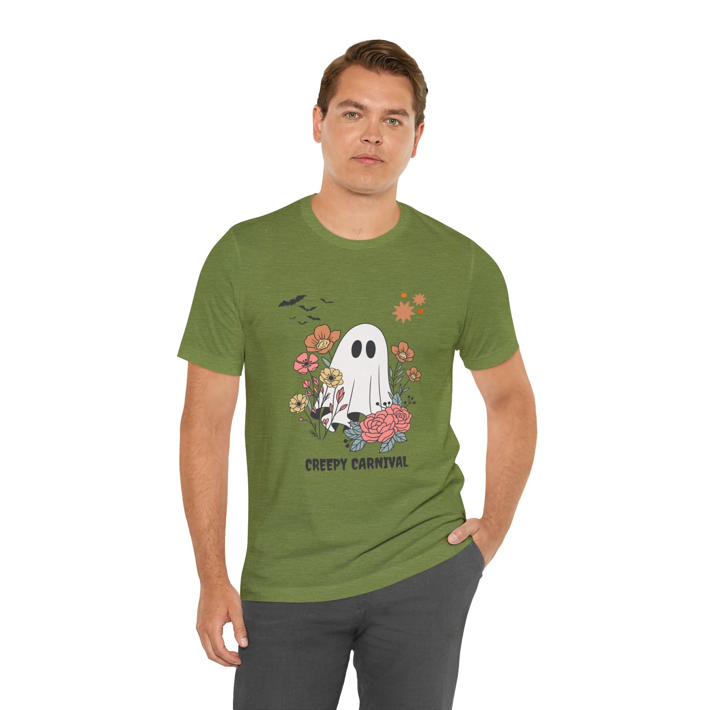 Halloween creepy carnival Unisex Jersey Short Sleeve Tee