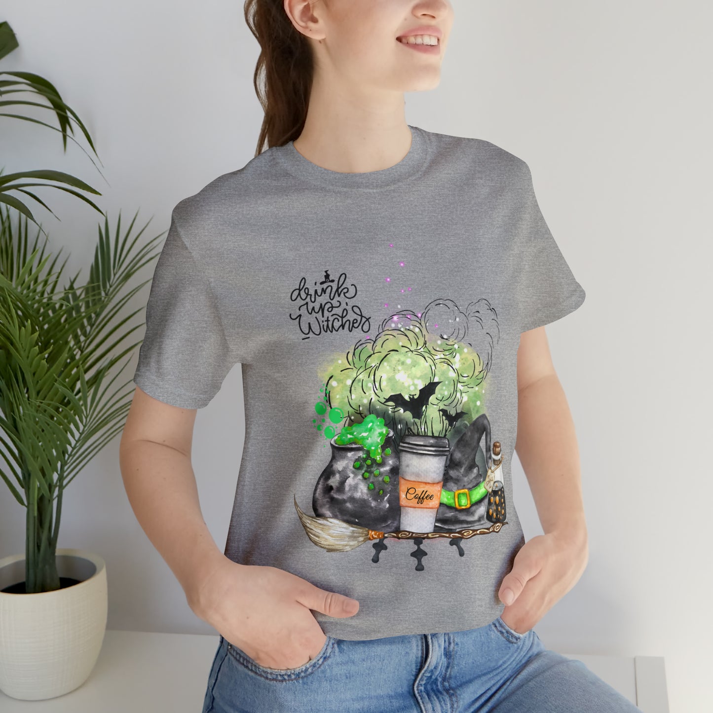 Halloween Witch Unisex Jersey Short Sleeve Tee