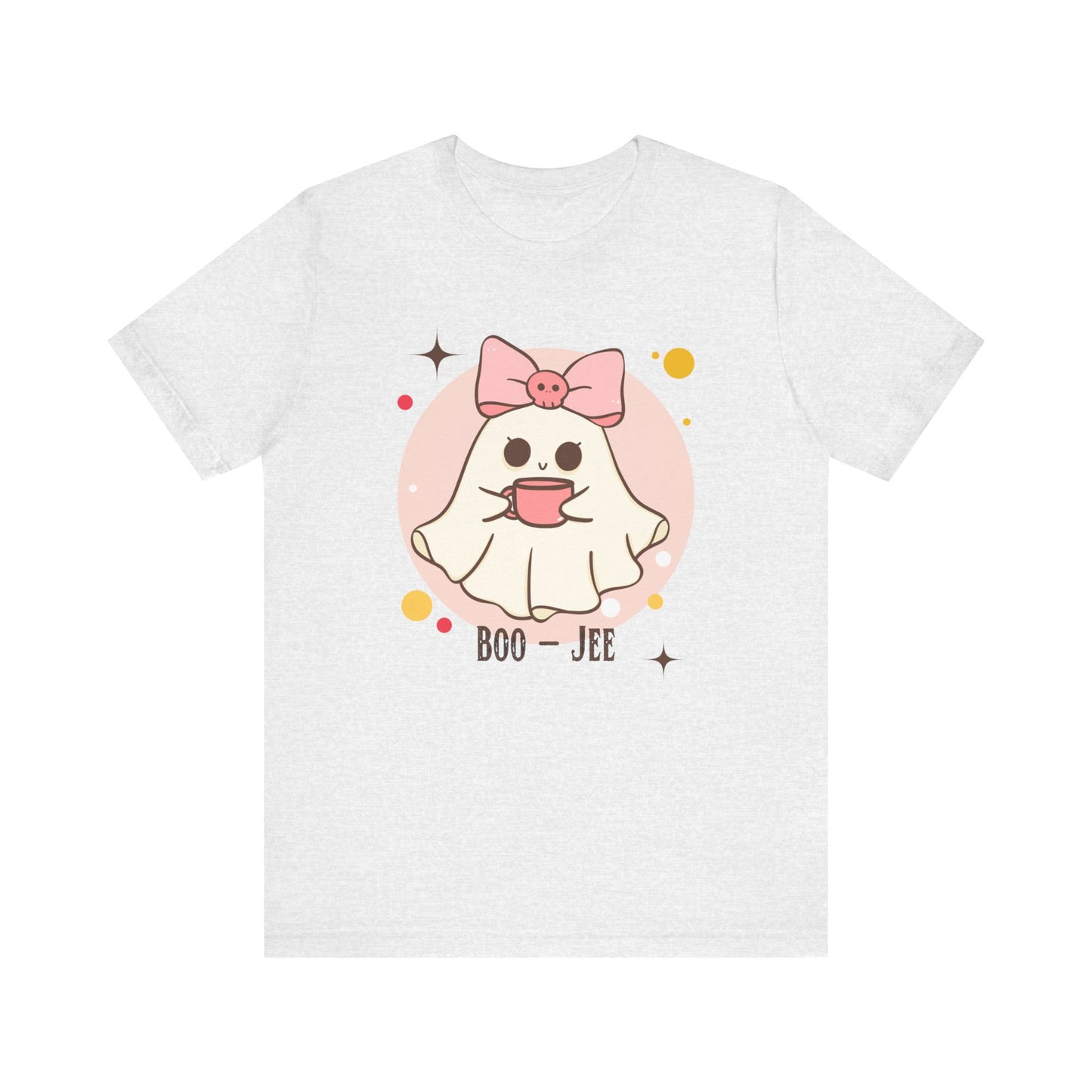 Kawaii coffee ghost Unisex Jersey Short Sleeve Tee