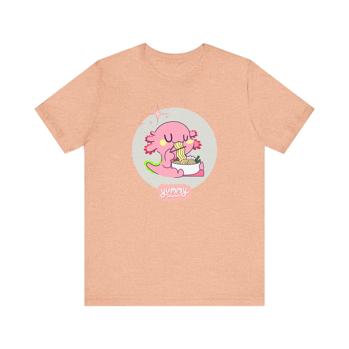 Kawaii Axolotl Ramen Unisex Jersey Short Sleeve Tee