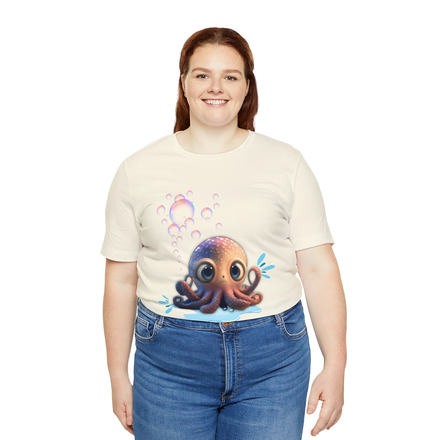 Kawaii Octopus Unisex Jersey Short Sleeve Tee