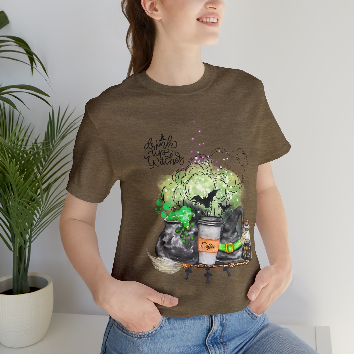 Halloween Witch Unisex Jersey Short Sleeve Tee