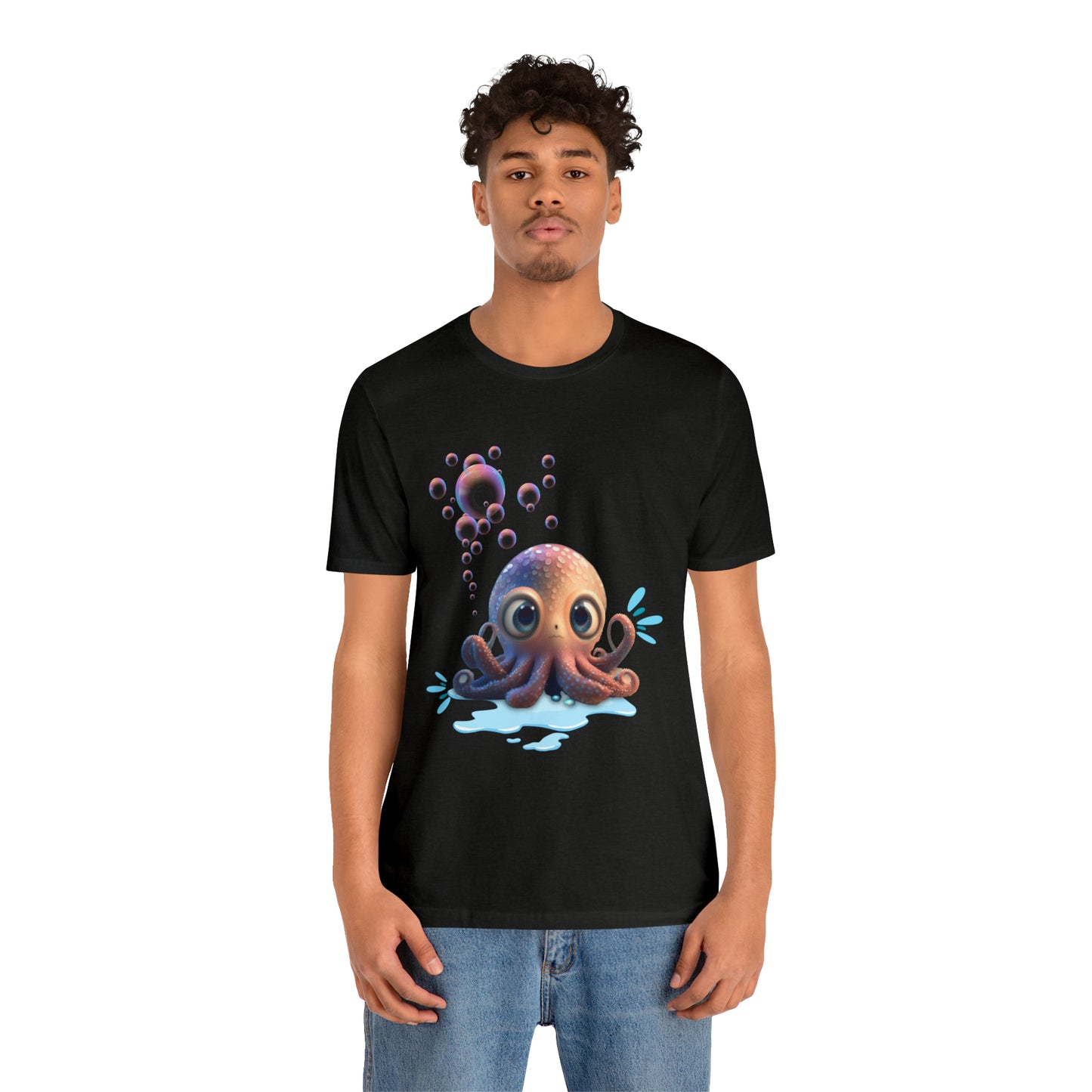 Kawaii Octopus Unisex Jersey Short Sleeve Tee