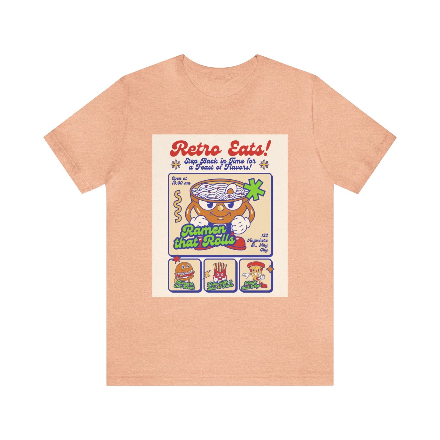 Retro eats Unisex Jersey Short Sleeve Tee