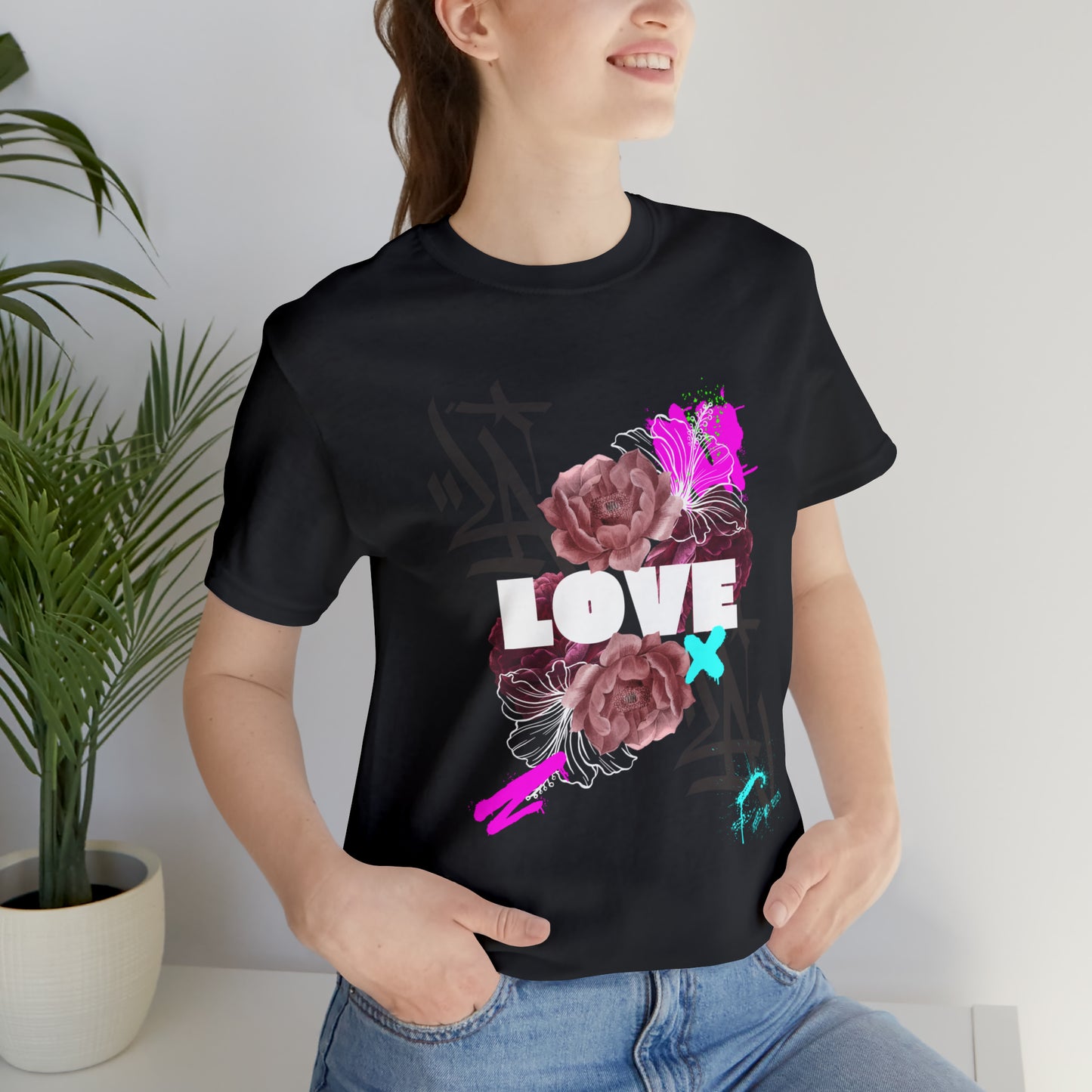 Love Urban streetwear Unisex Jersey Short Sleeve Tee