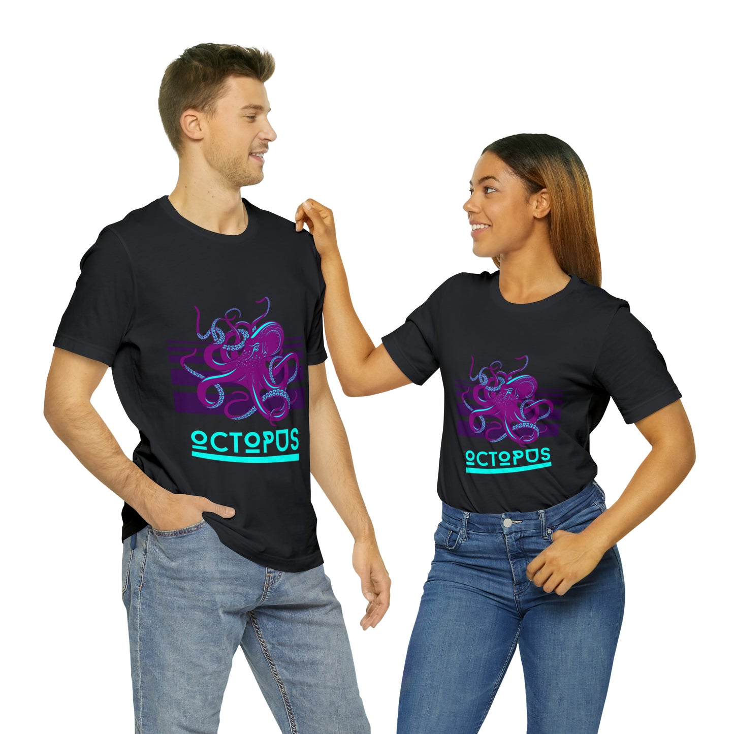 Octopus retro Unisex Jersey Short Sleeve Tee