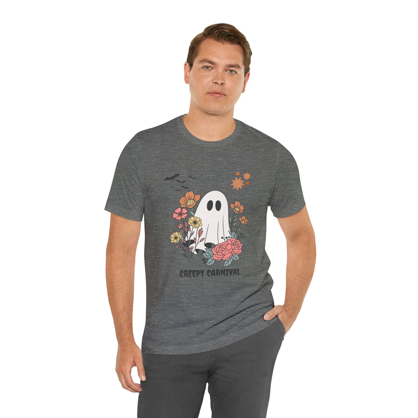 Halloween creepy carnival Unisex Jersey Short Sleeve Tee