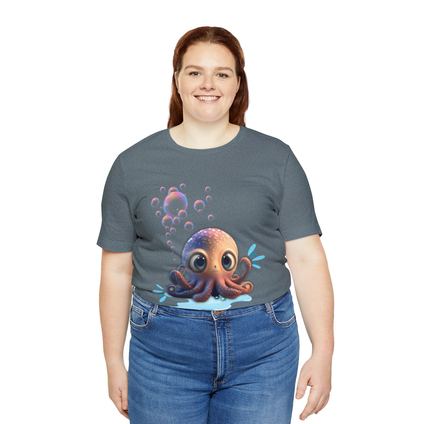 Kawaii Octopus Unisex Jersey Short Sleeve Tee