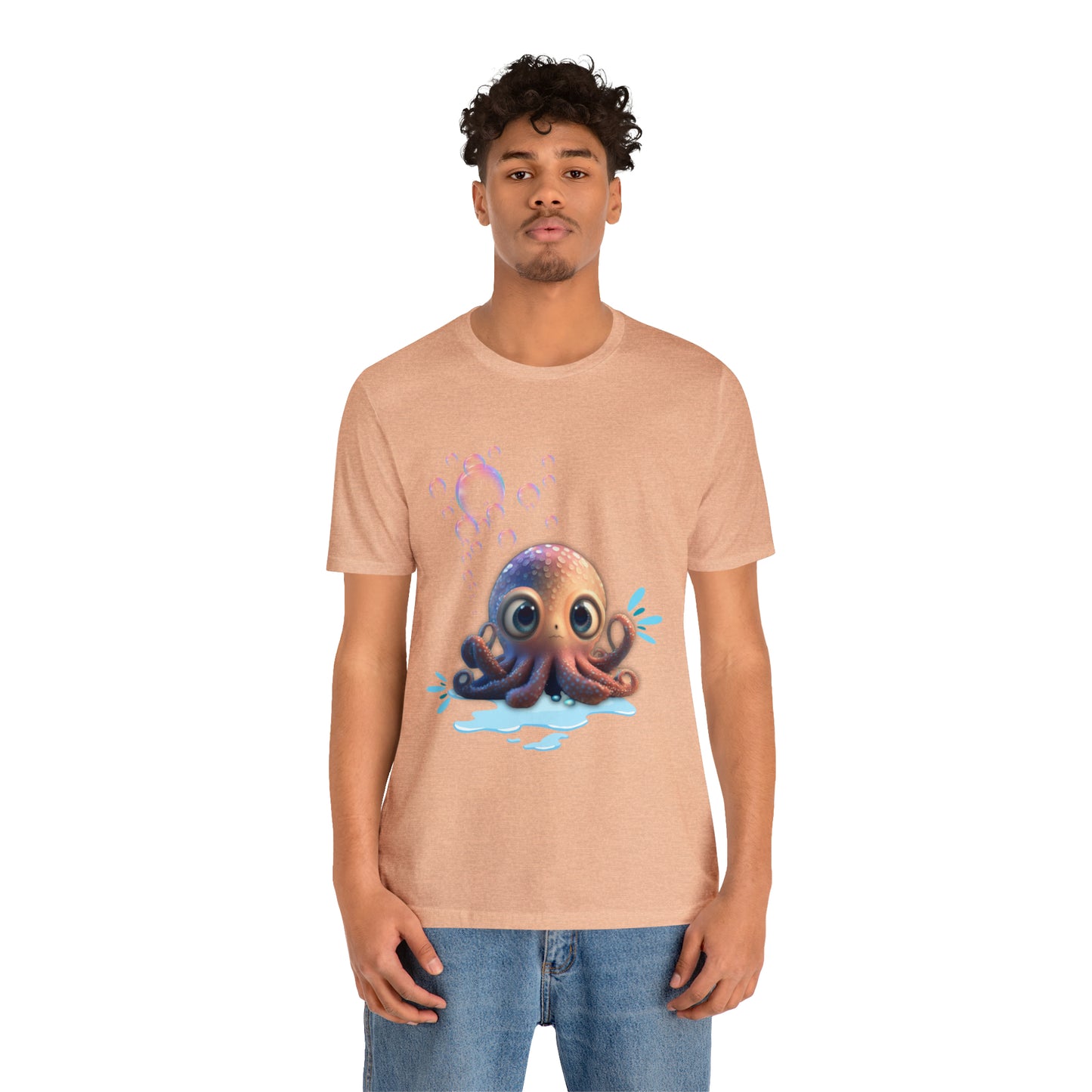 Kawaii Octopus Unisex Jersey Short Sleeve Tee