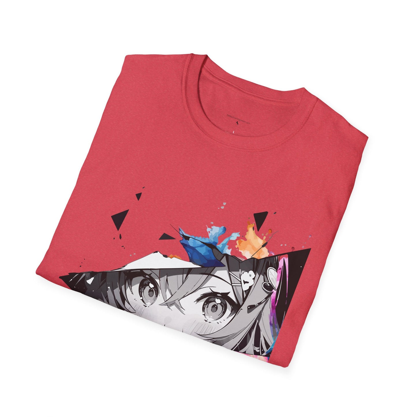 Anime girl Unisex Softstyle T-Shirt