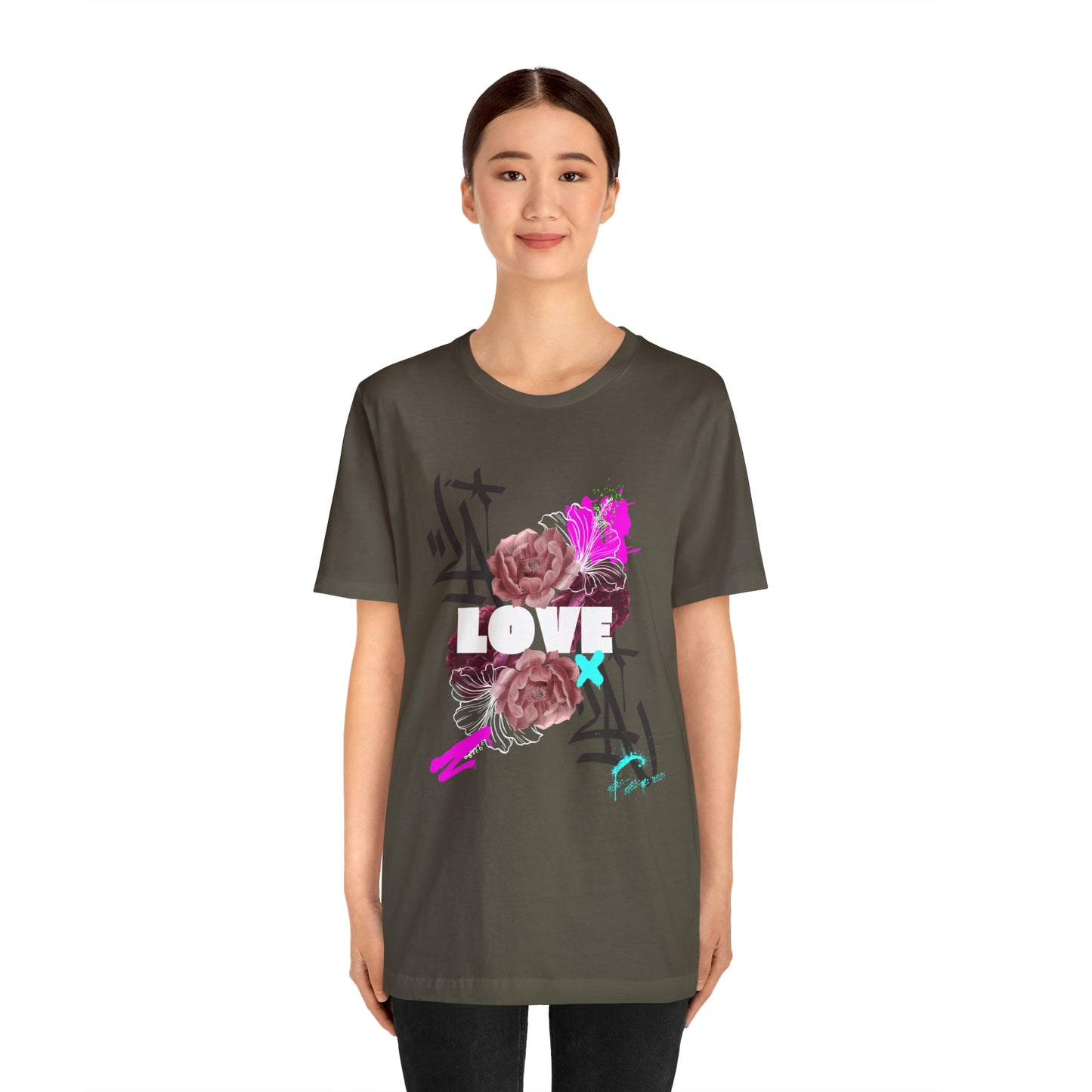 Love Urban streetwear Unisex Jersey Short Sleeve Tee