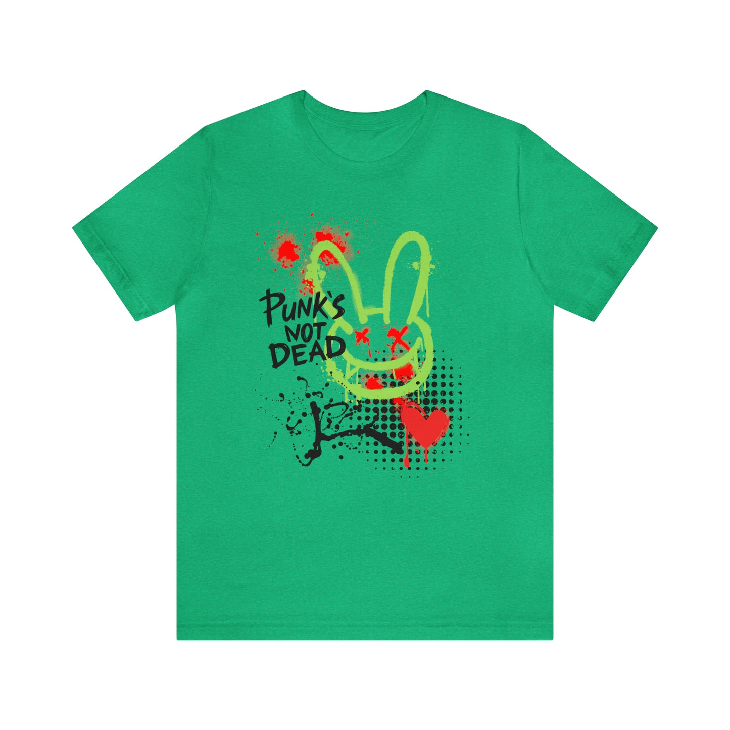 Punks not dead bunny Unisex Jersey Short Sleeve Tee