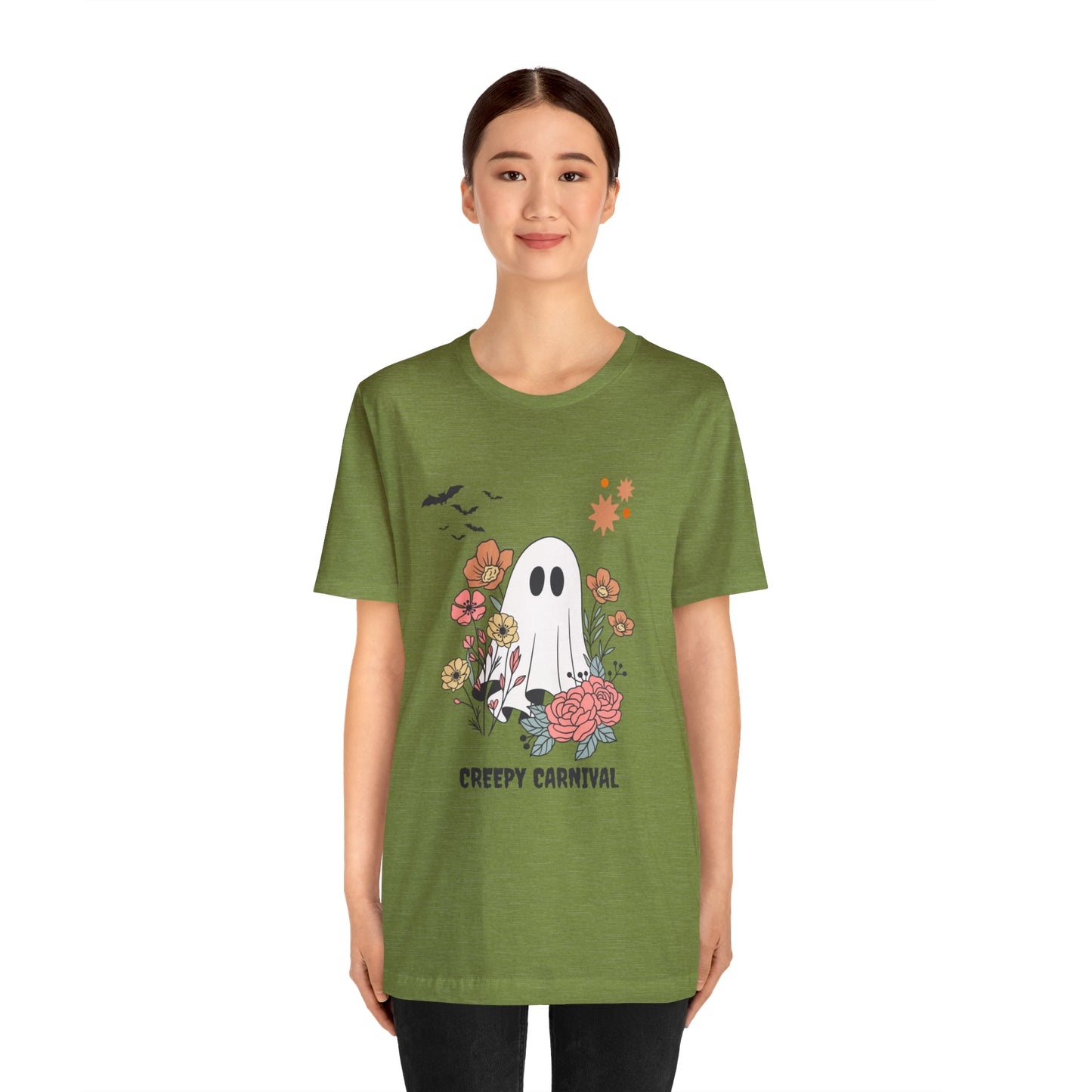 Halloween creepy carnival Unisex Jersey Short Sleeve Tee