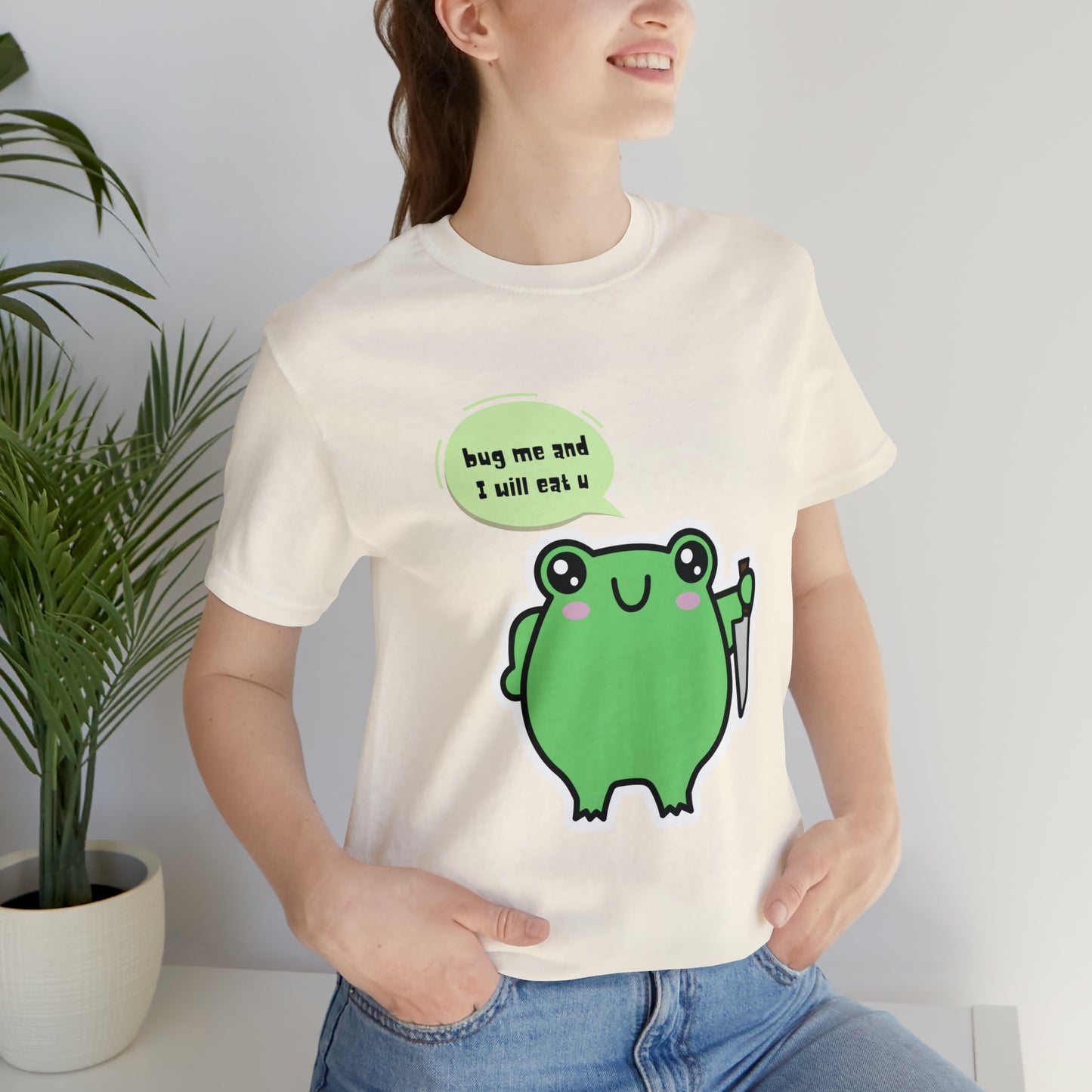 Frog kawaii cute Unisex Jersey Short Sleeve Tee