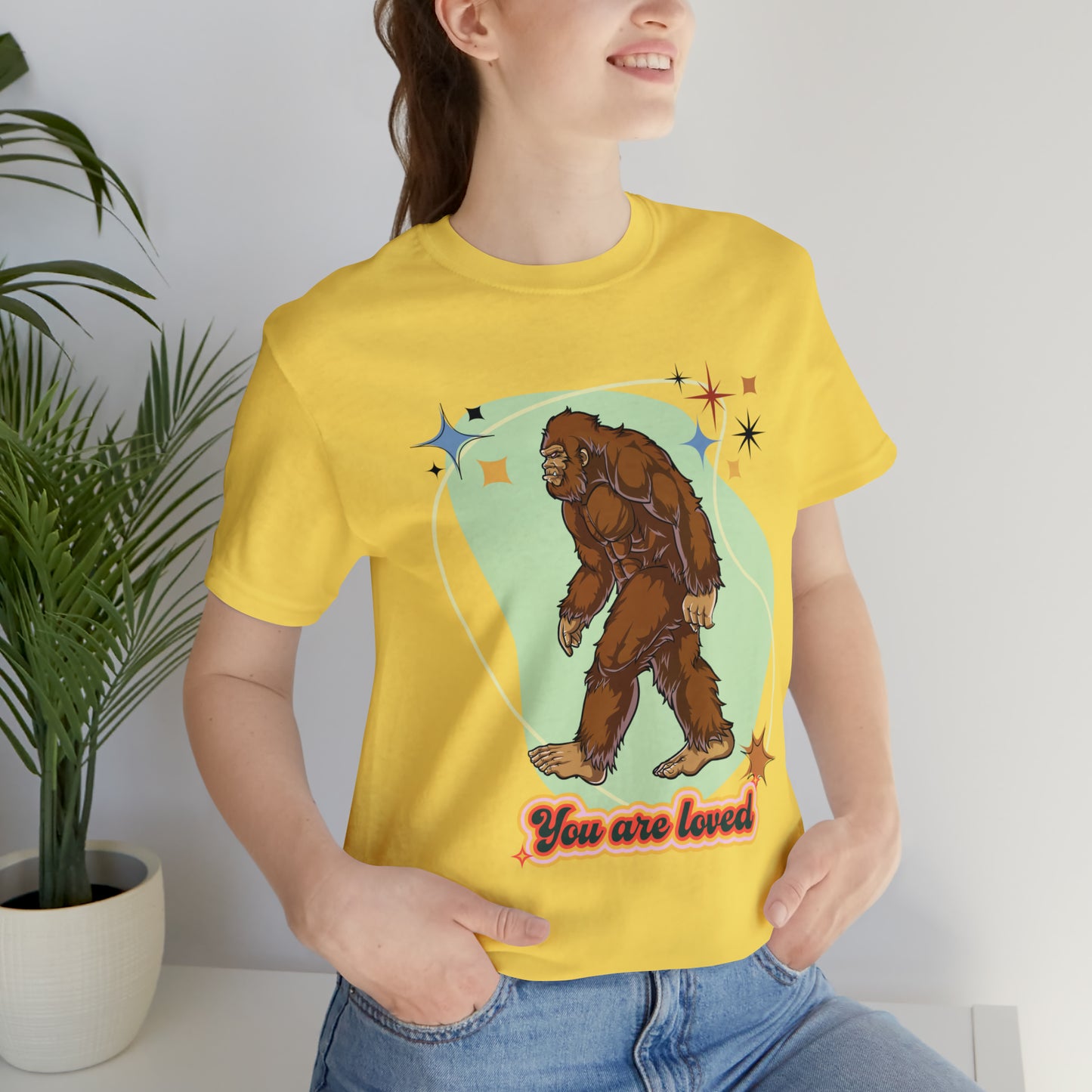 Bigfoot You are loved Unisex Jersey Short Sleeve Tee