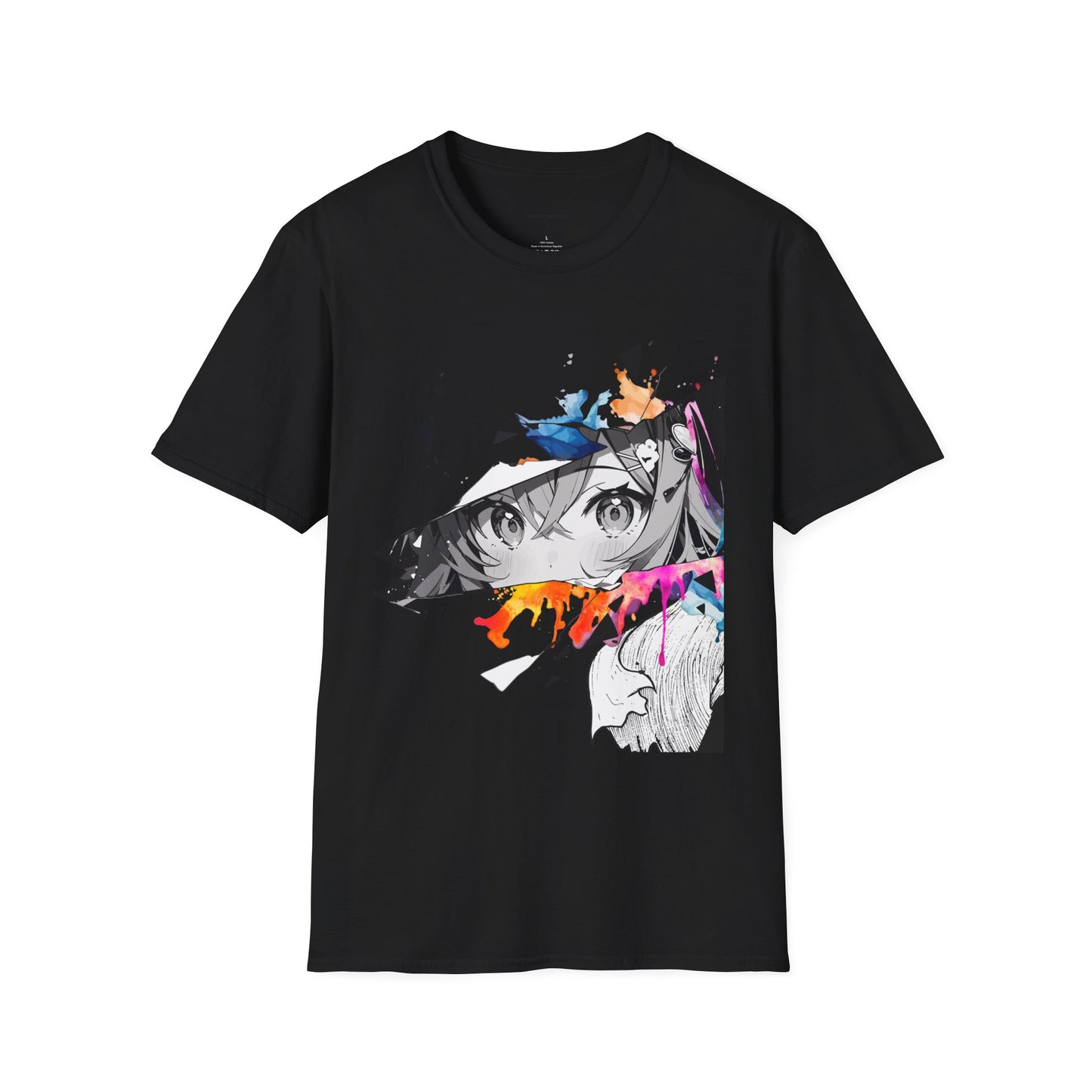 Anime girl Unisex Softstyle T-Shirt