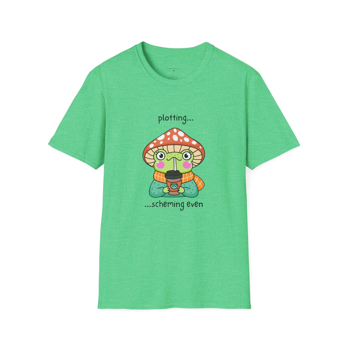 Frog with coffee Unisex Softstyle T-Shirt