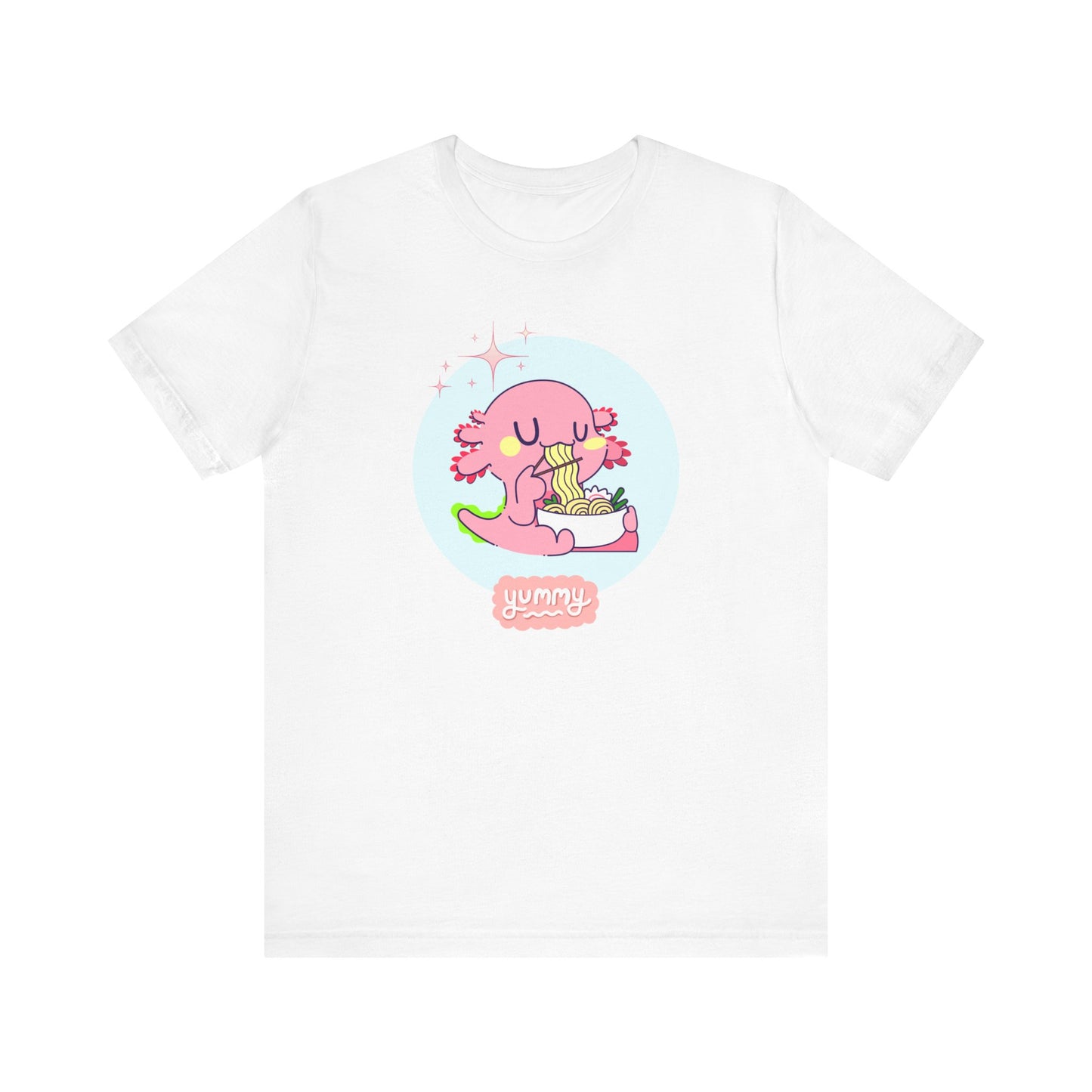 Kawaii Axolotl Ramen Unisex Jersey Short Sleeve Tee