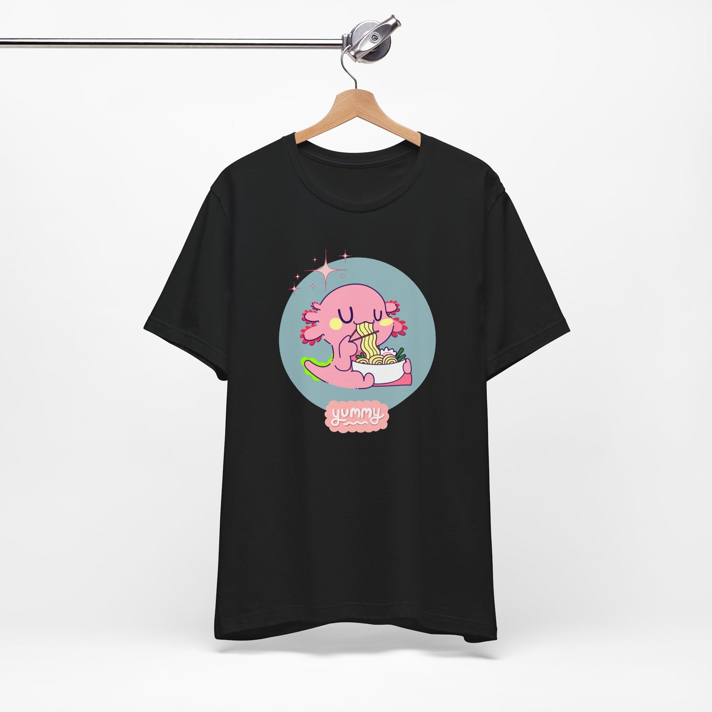 Kawaii Axolotl Ramen Unisex Jersey Short Sleeve Tee