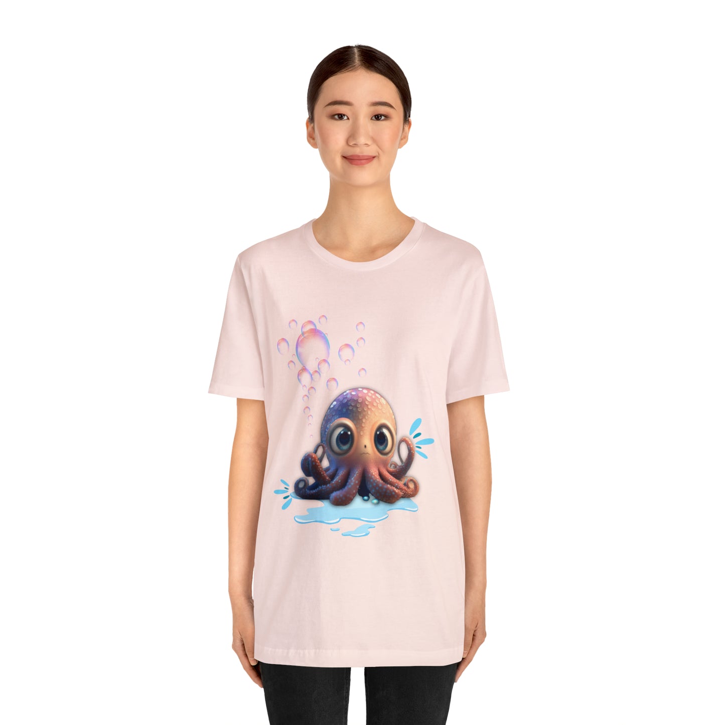 Kawaii Octopus Unisex Jersey Short Sleeve Tee