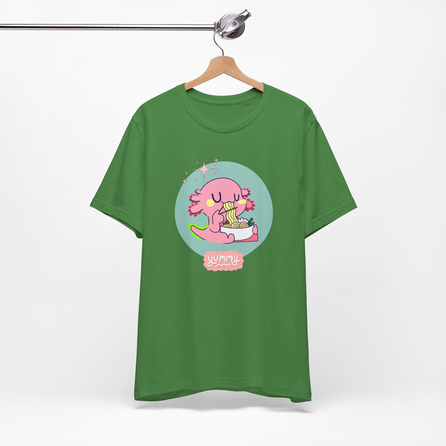 Kawaii Axolotl Ramen Unisex Jersey Short Sleeve Tee