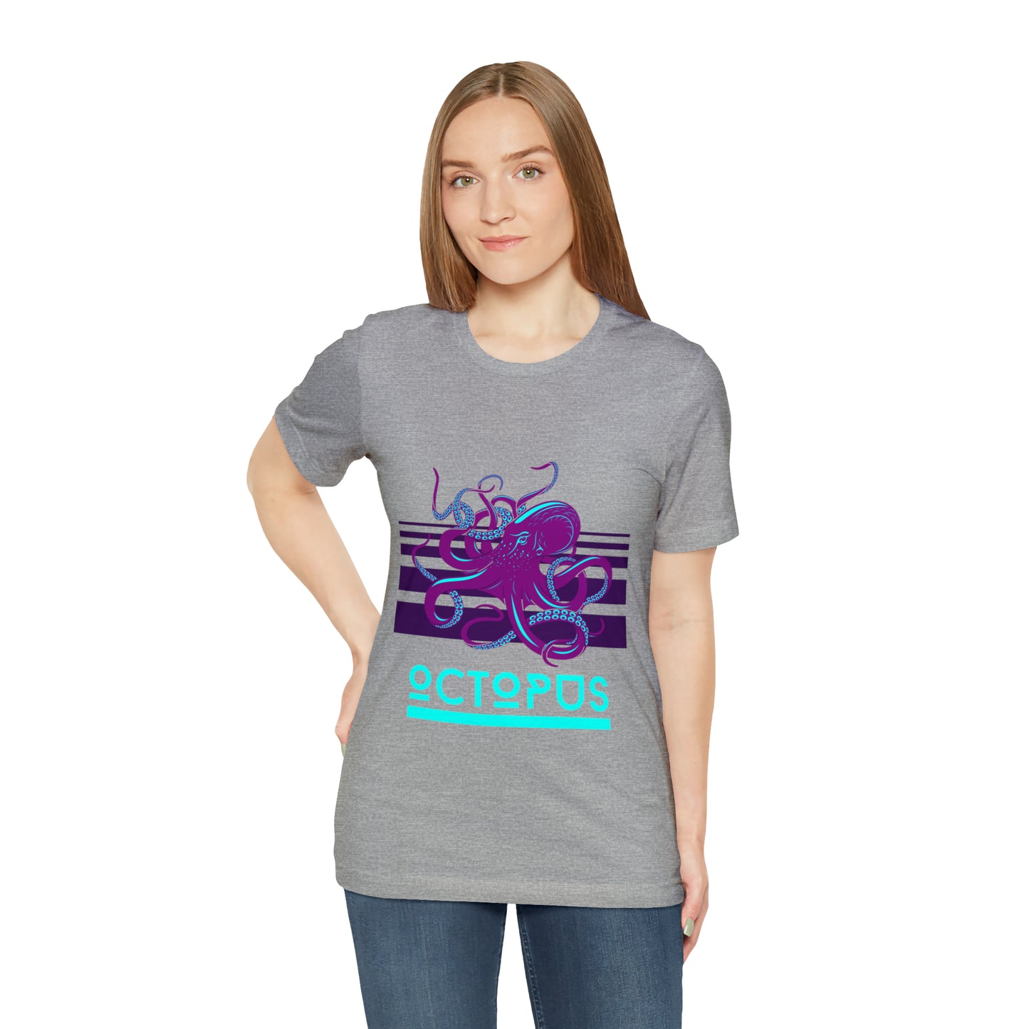 Octopus retro Unisex Jersey Short Sleeve Tee