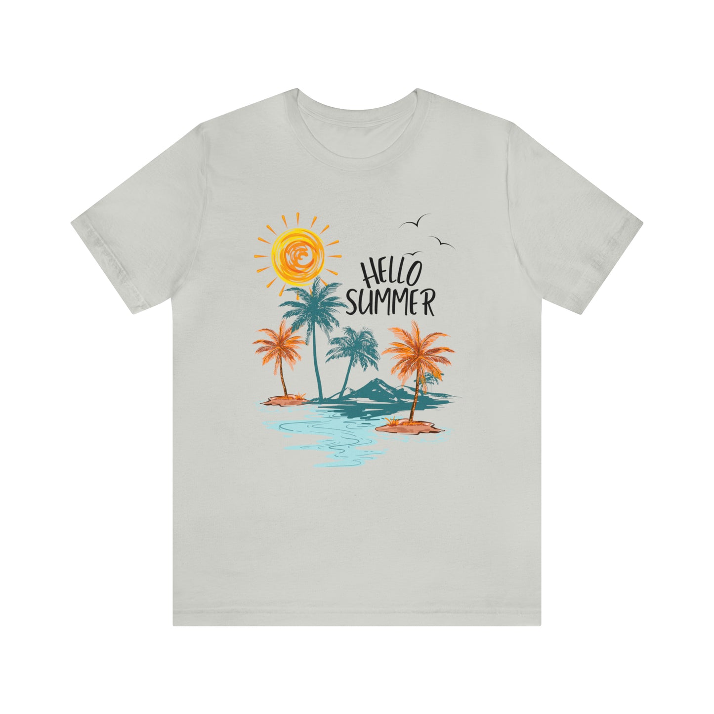 Summer Unisex Jersey Short Sleeve Tee