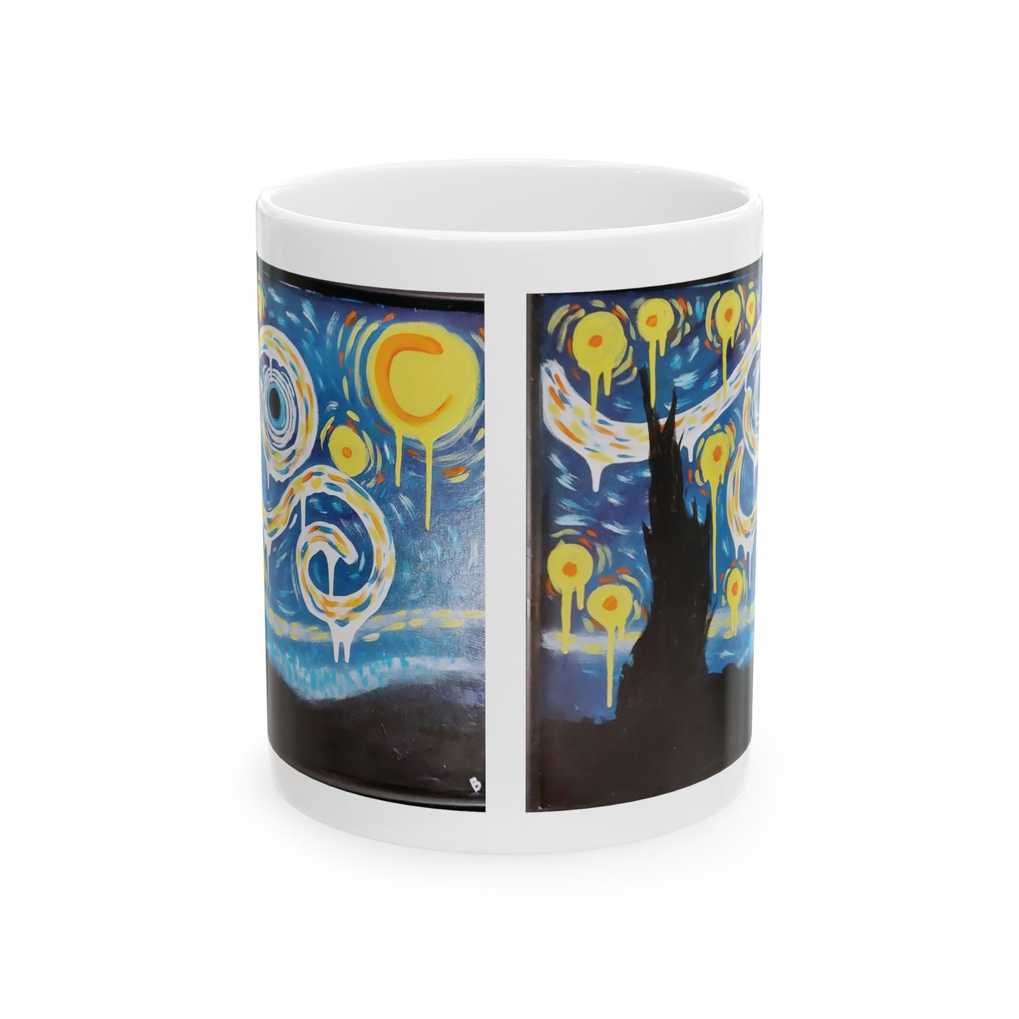 Ceramic Mug, (11oz, 15oz) Artwork A starry Night