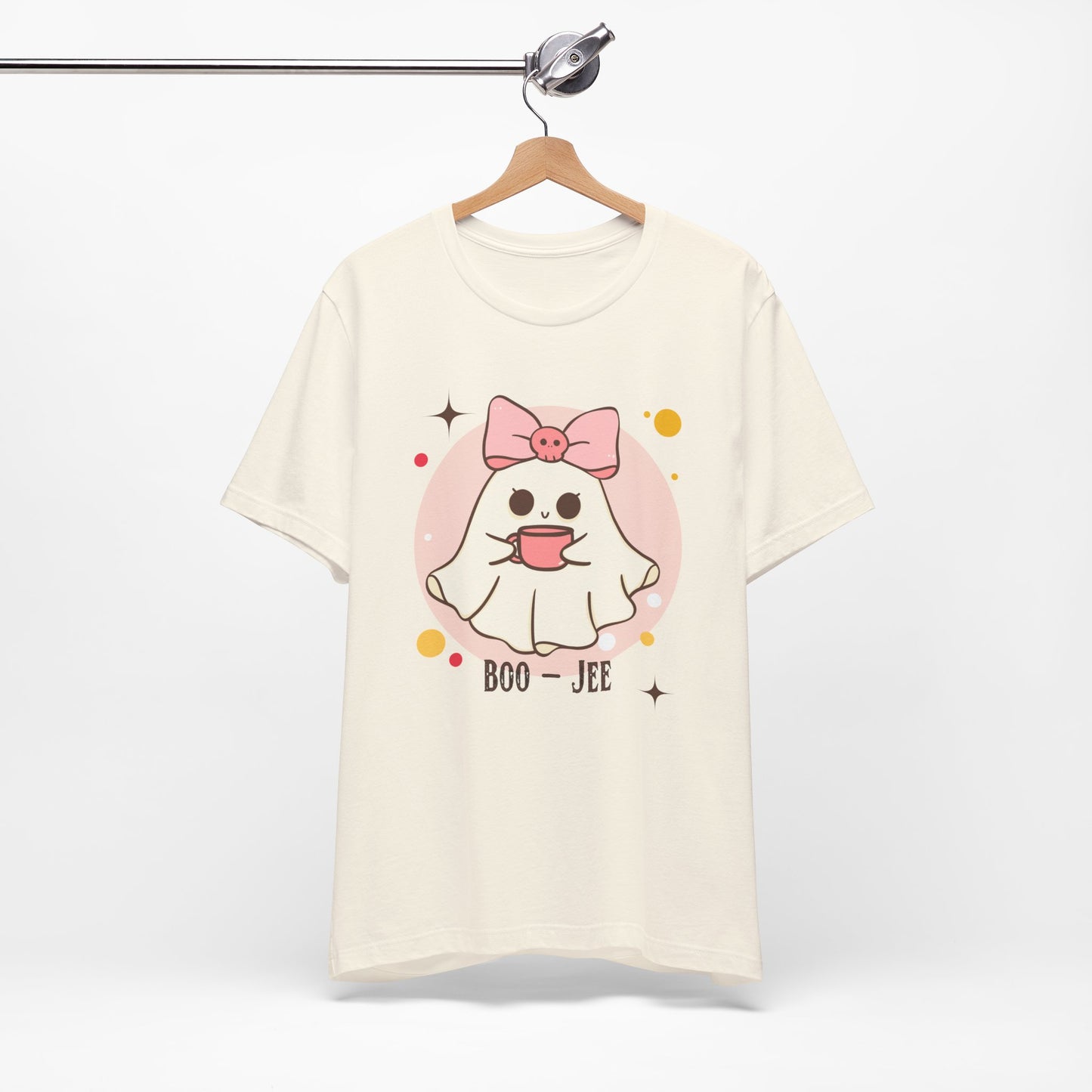 Kawaii coffee ghost Unisex Jersey Short Sleeve Tee