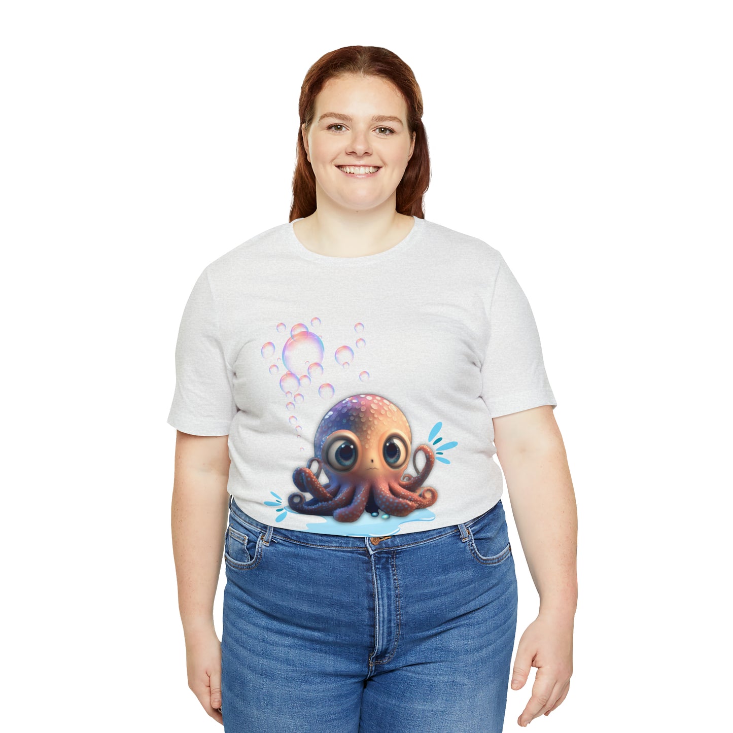 Kawaii Octopus Unisex Jersey Short Sleeve Tee