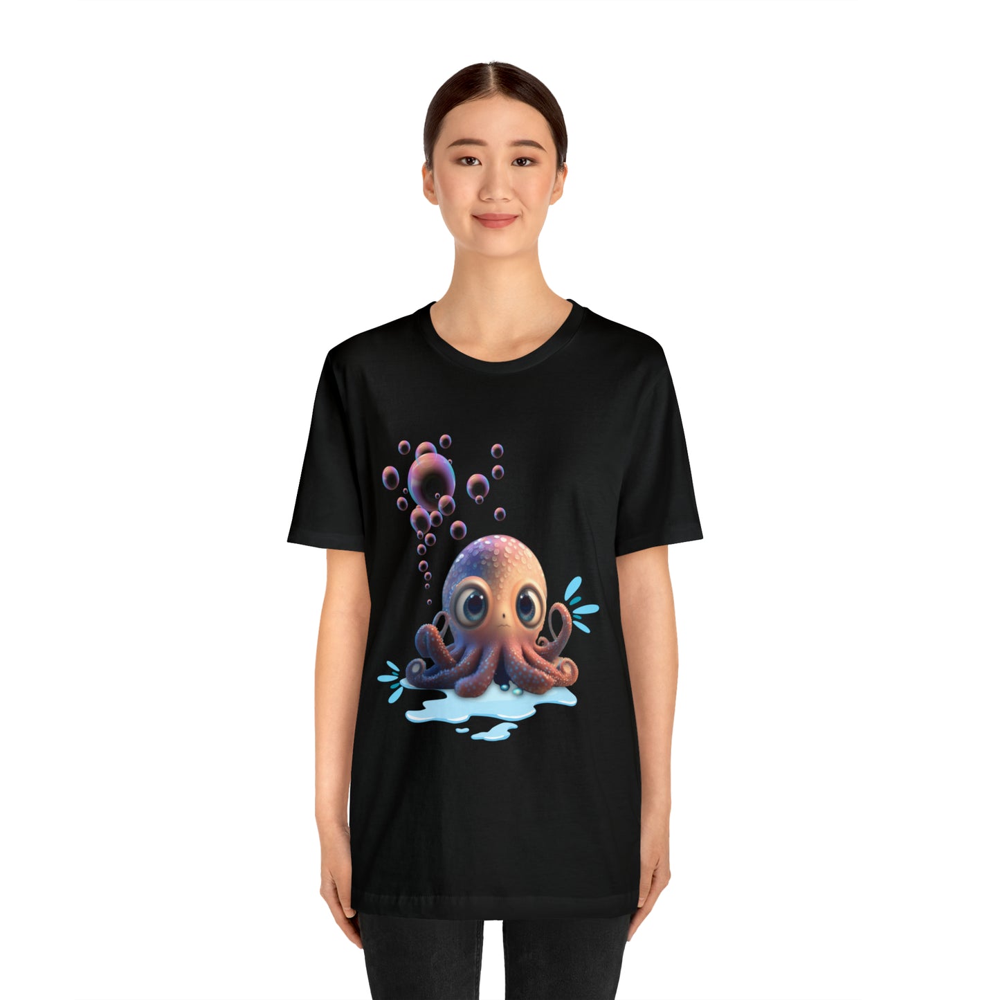 Kawaii Octopus Unisex Jersey Short Sleeve Tee