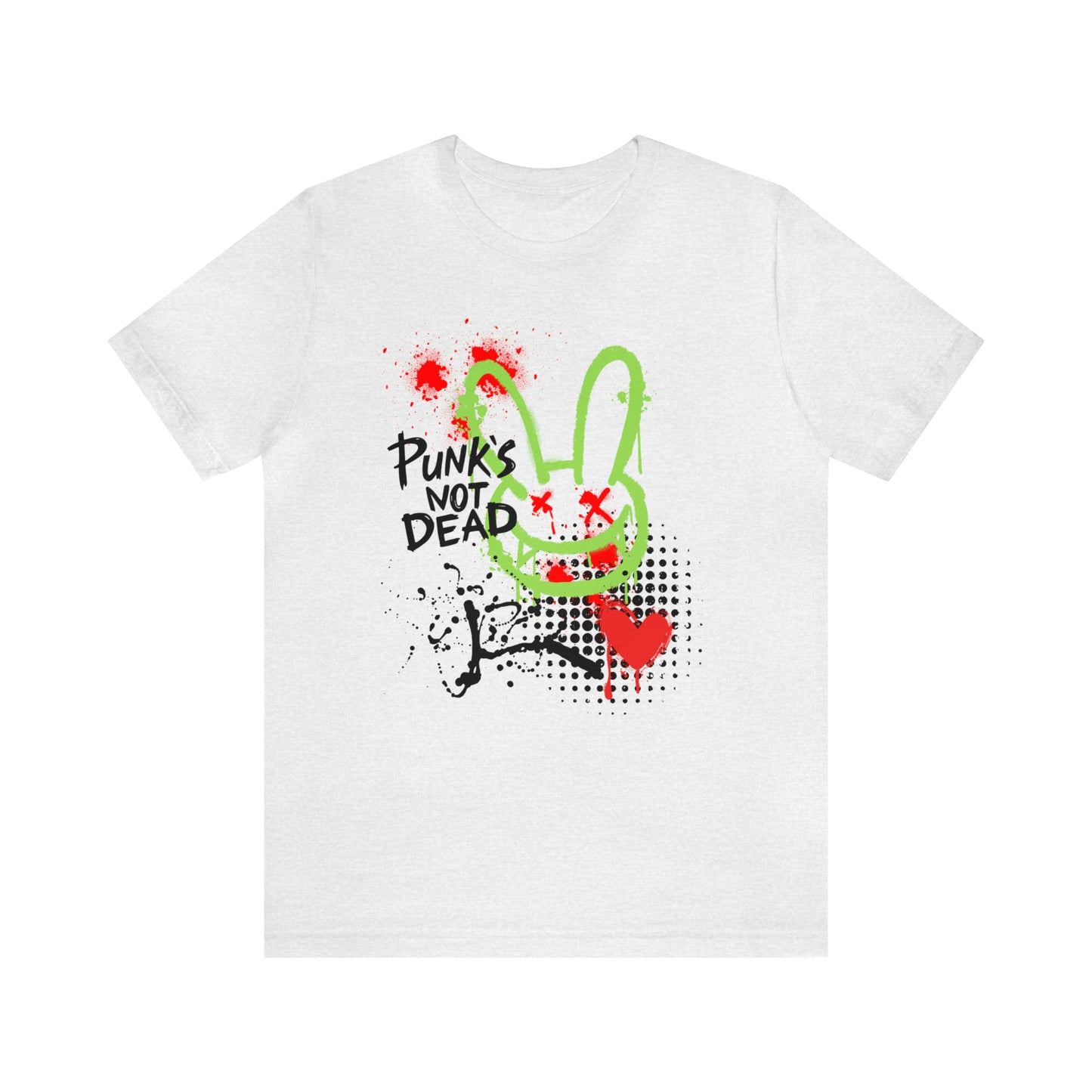 Punks not dead bunny Unisex Jersey Short Sleeve Tee