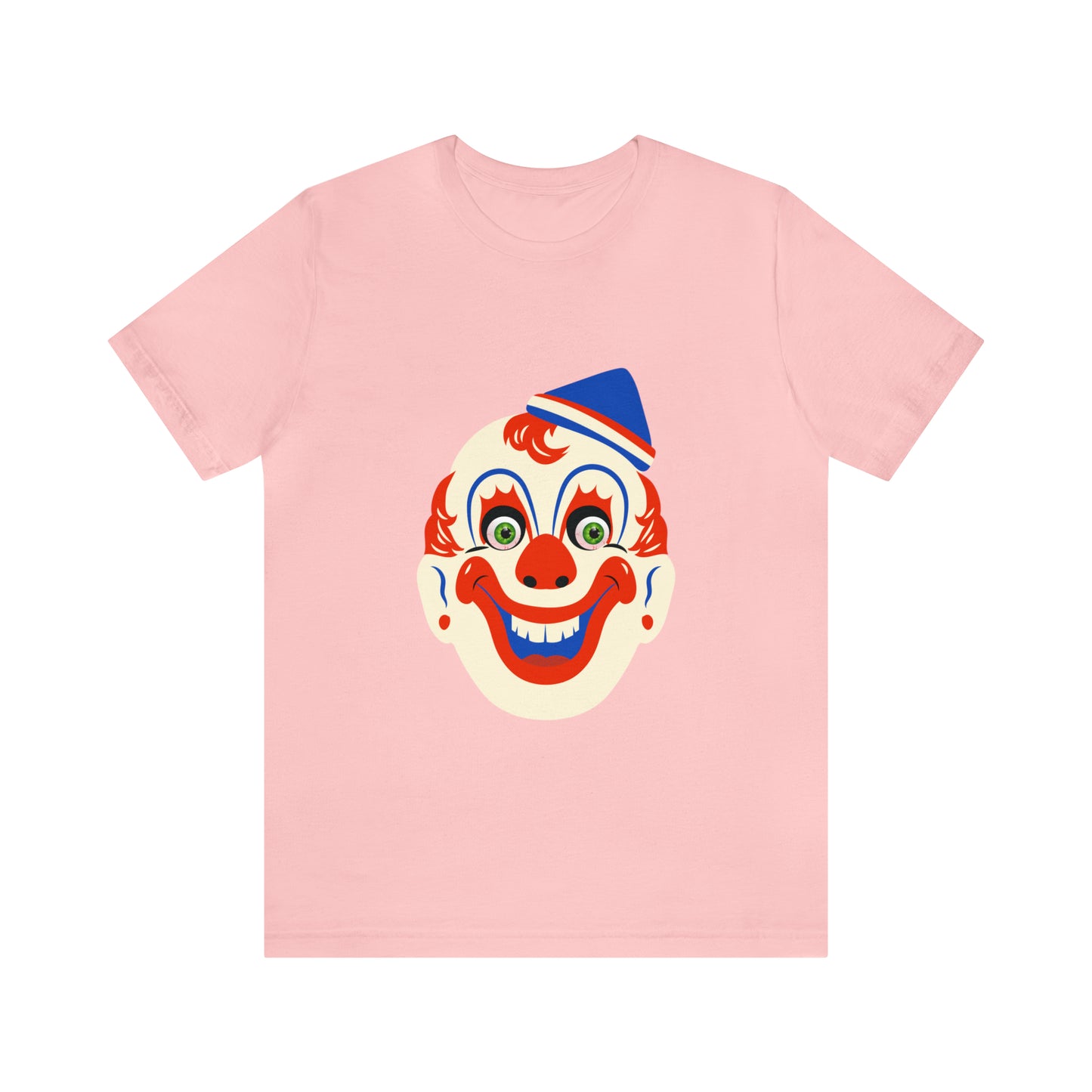 Halloween creepy clown mask Unisex Jersey Short Sleeve Tee