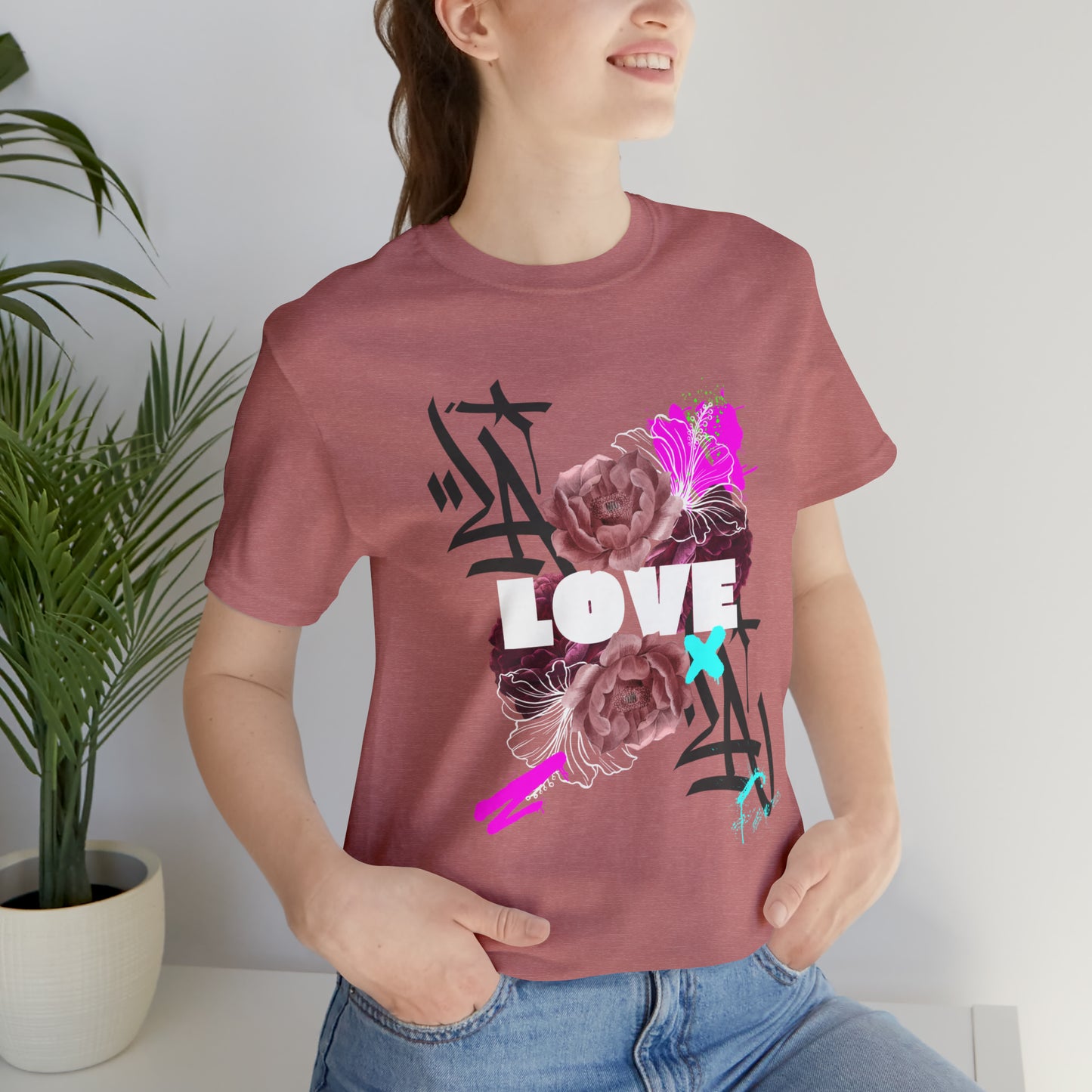 Love Urban streetwear Unisex Jersey Short Sleeve Tee