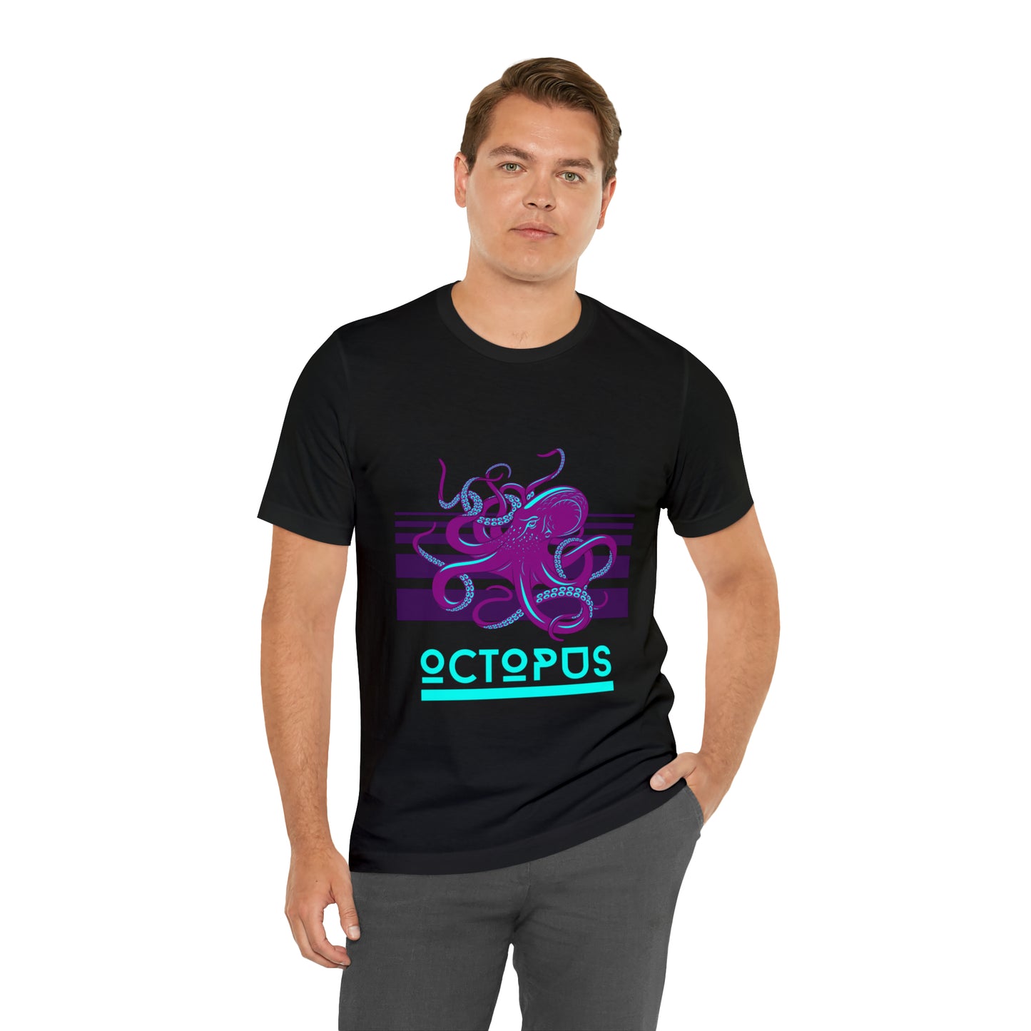 Octopus retro Unisex Jersey Short Sleeve Tee