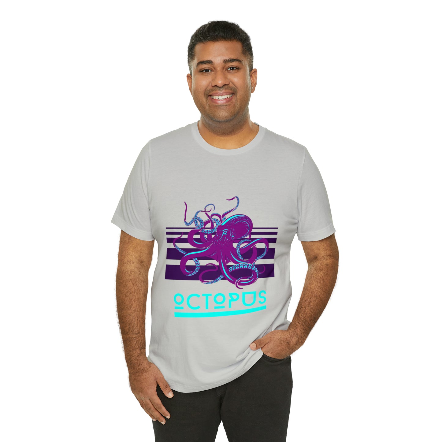 Octopus retro Unisex Jersey Short Sleeve Tee