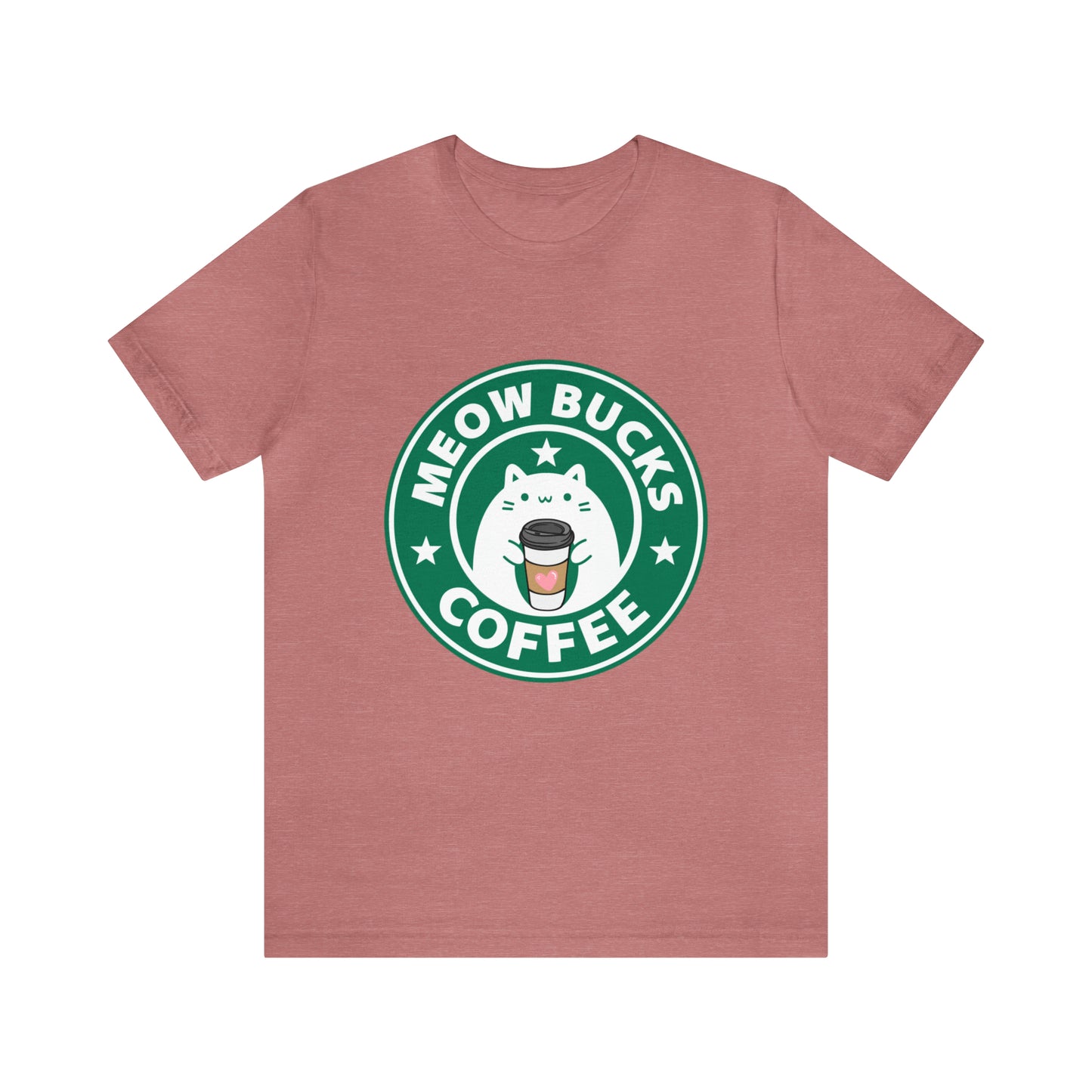 MeowBucks Coffee Unisex Jersey Short Sleeve Tee