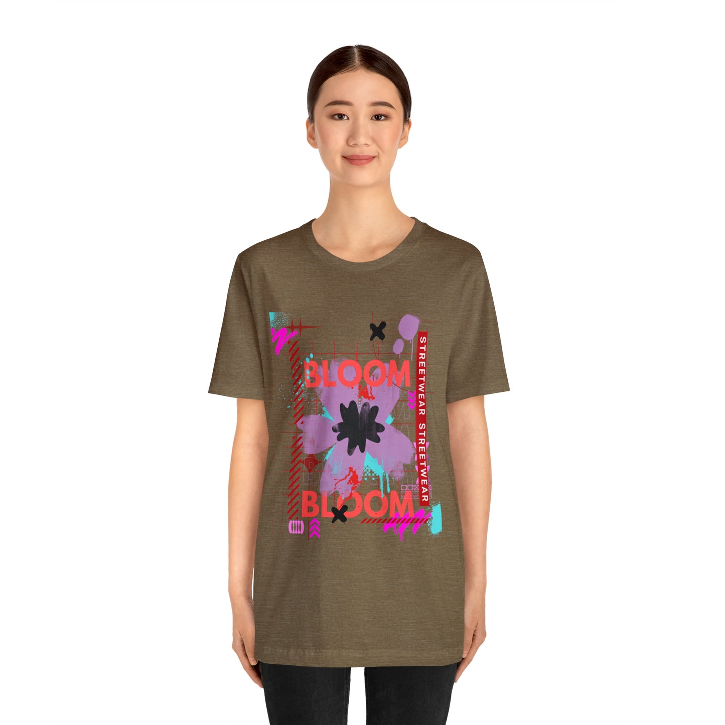 Bloom flower streetwear urban Unisex Jersey Short Sleeve Tee